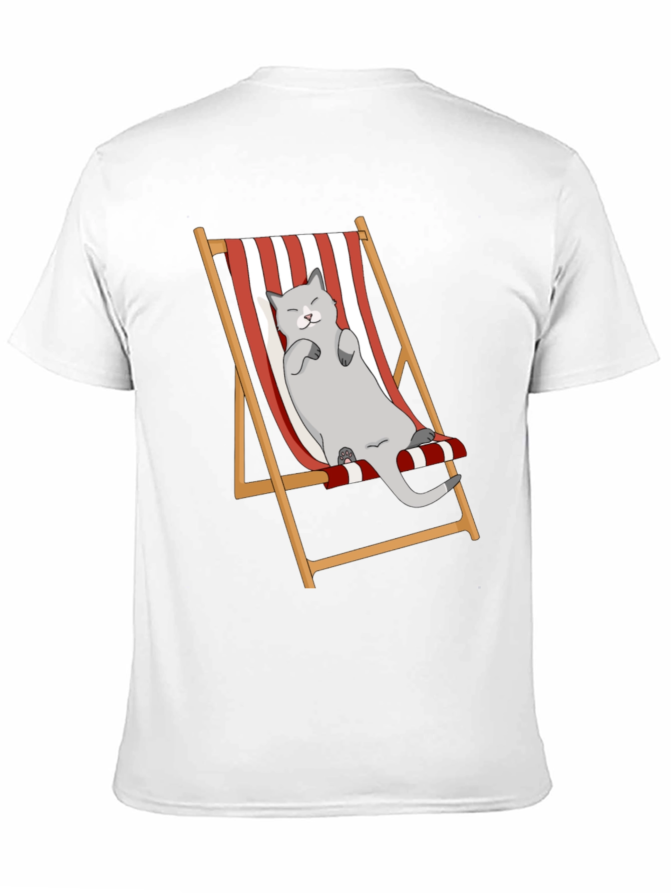 Relaxed Cat Deckchair Graphic Tee