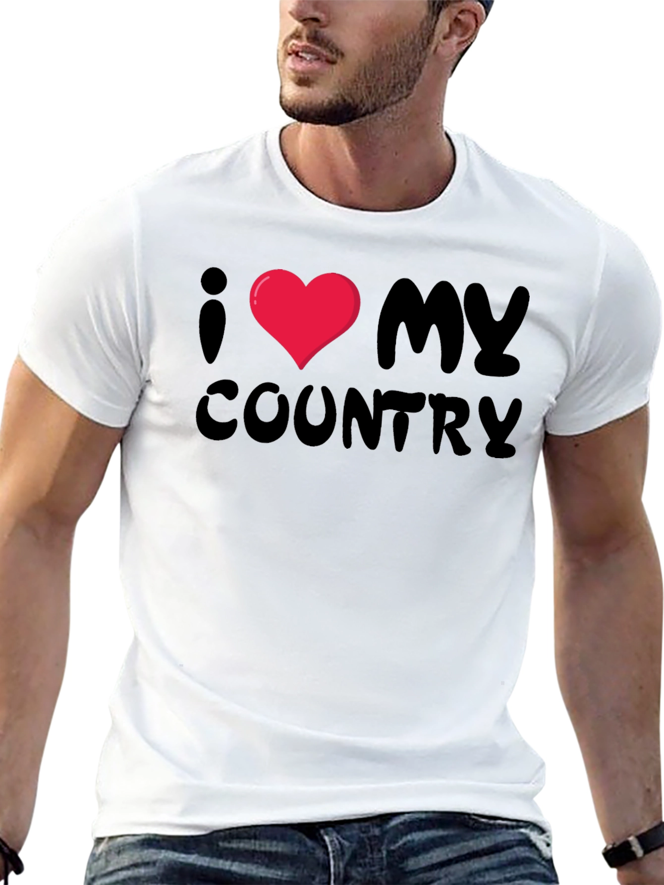 I Love My Country Graphic T-Shirt