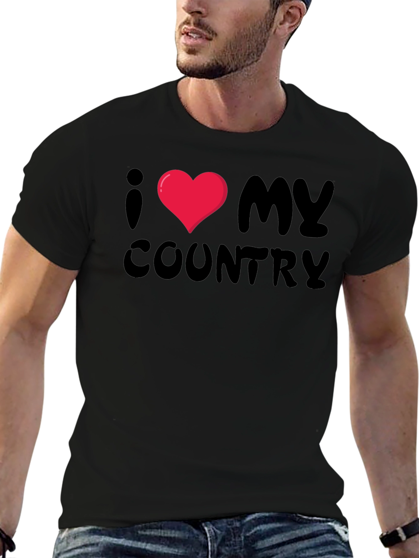 I Love My Country Graphic T-Shirt