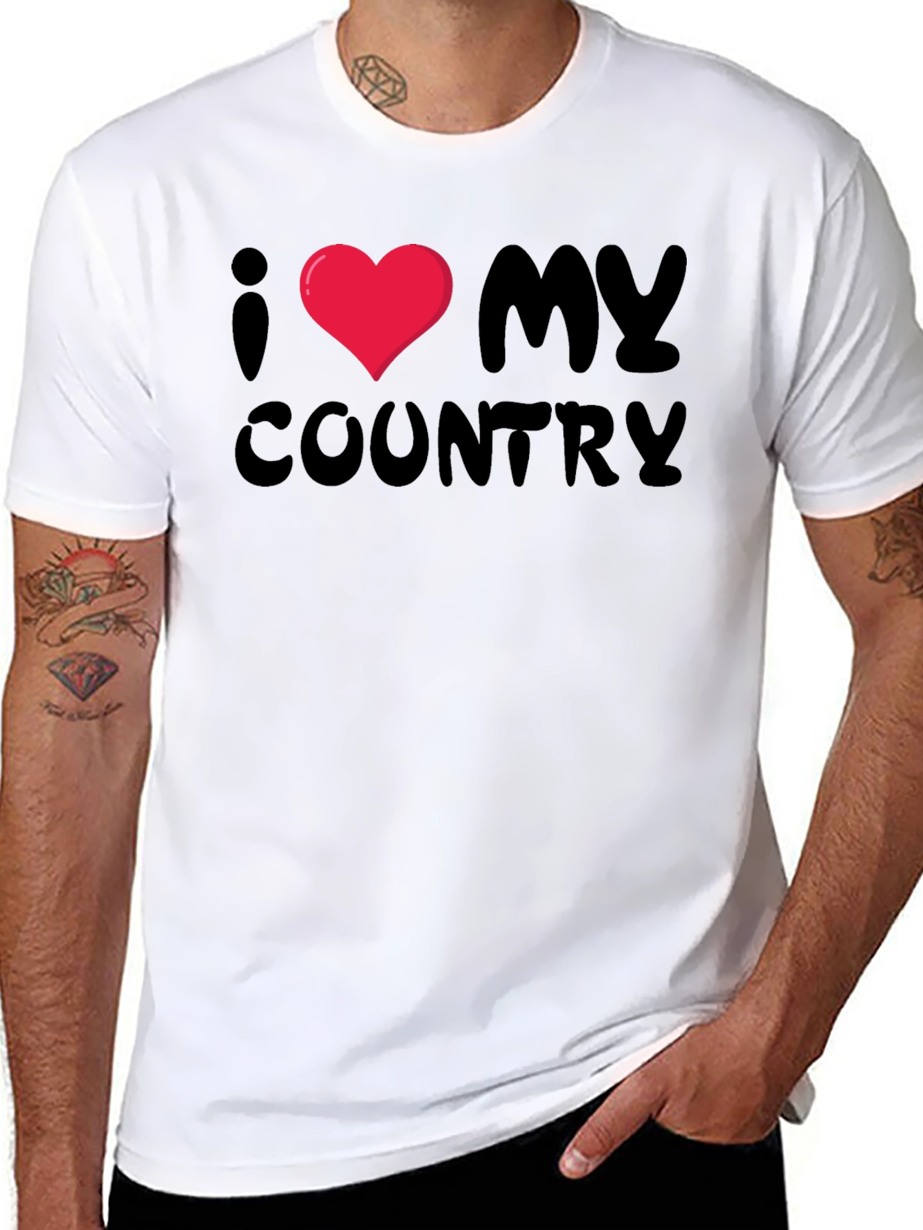 I Love My Country Graphic T-Shirt
