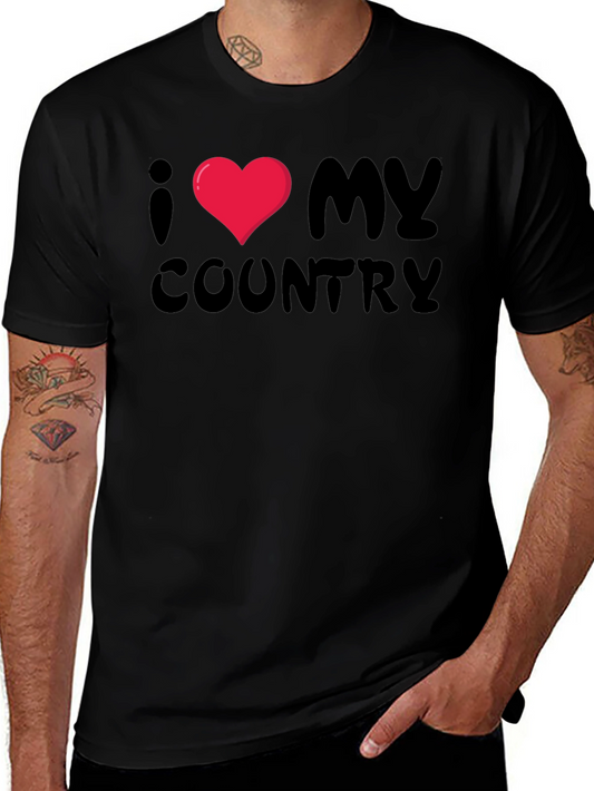I Love My Country Graphic T-Shirt