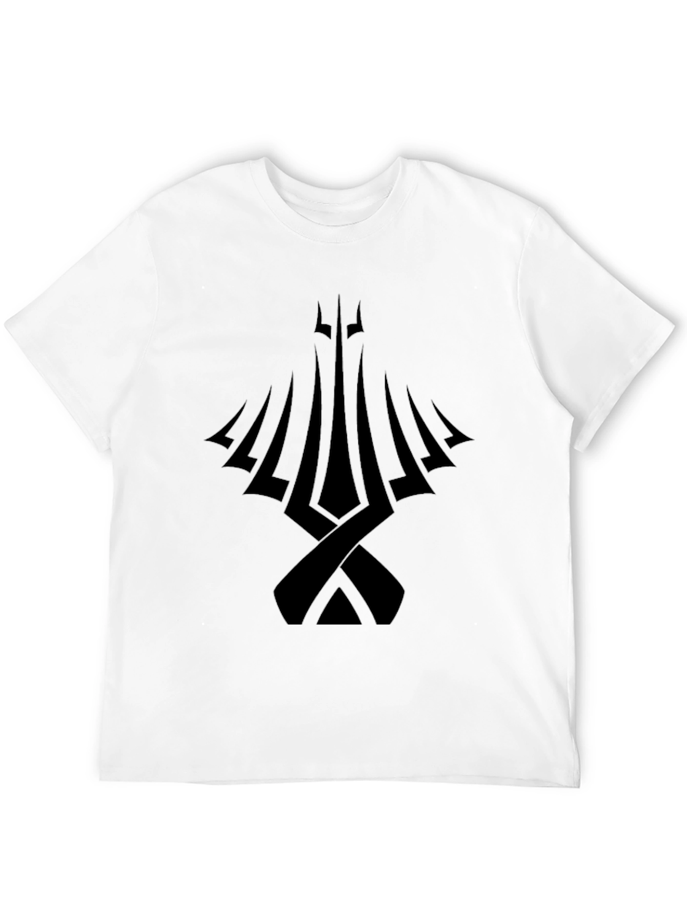 Abstract Graphic Black T-Shirt - Modern Style