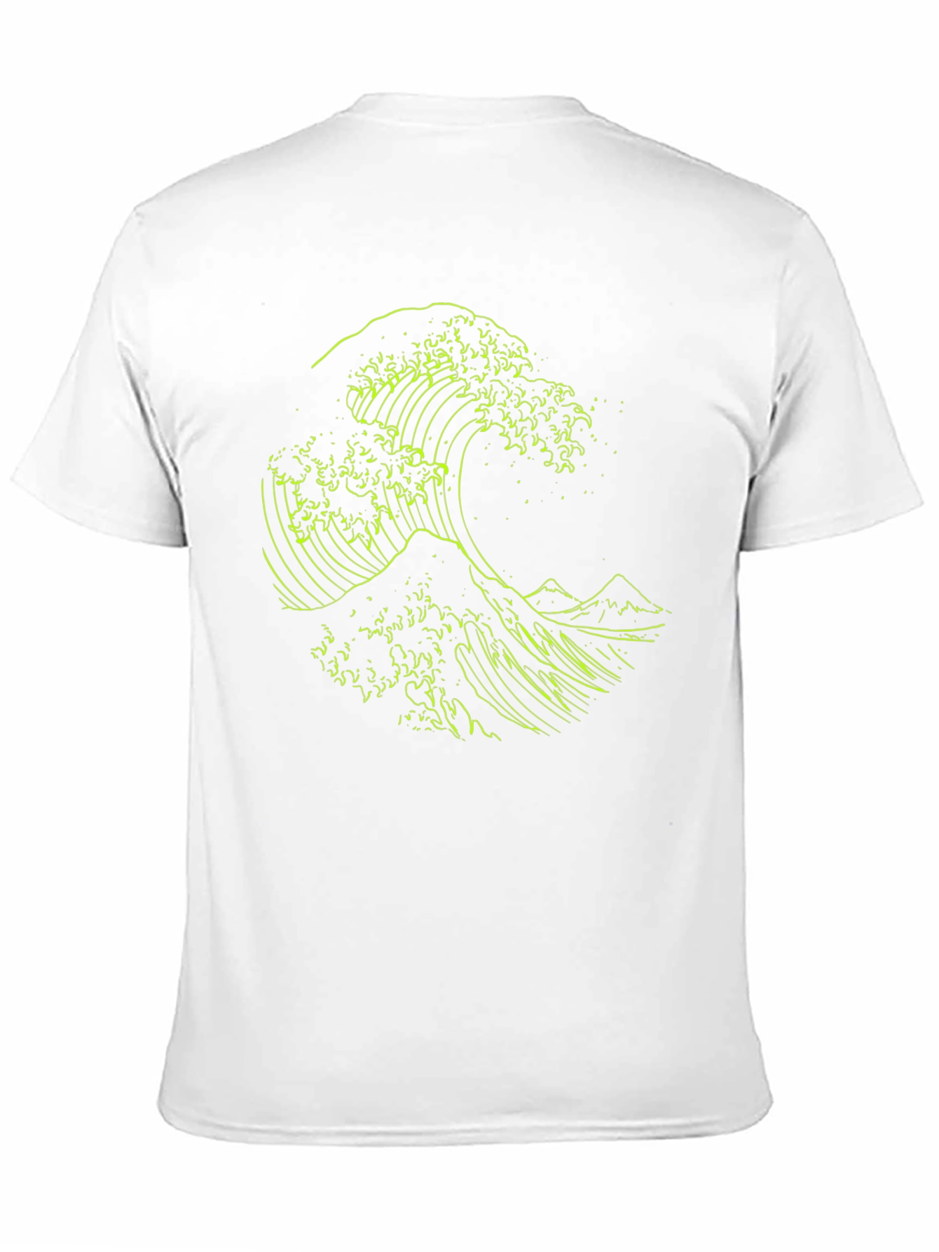 Wave Design Black T-Shirt