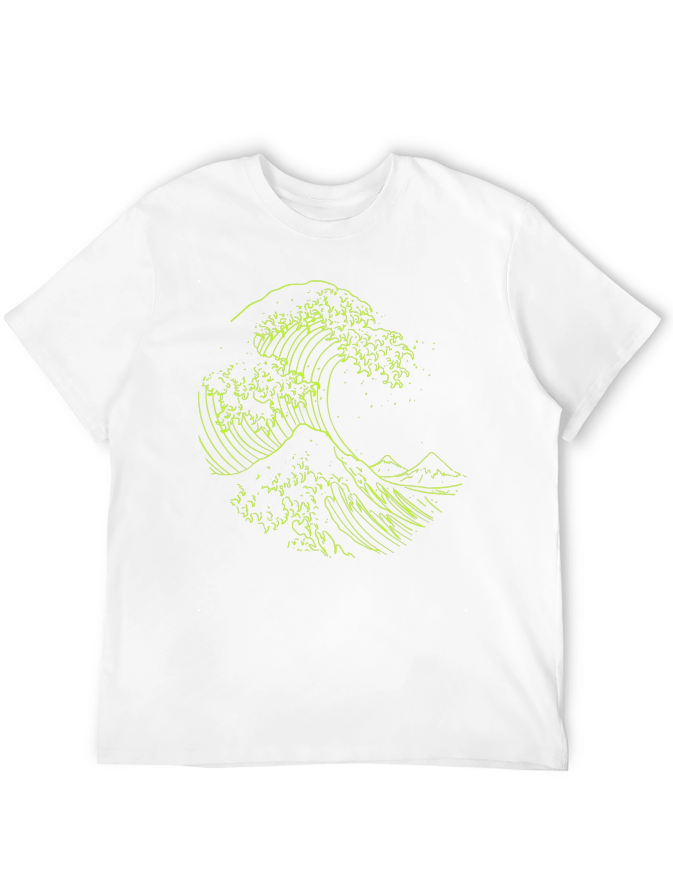 Wave Design Black T-Shirt