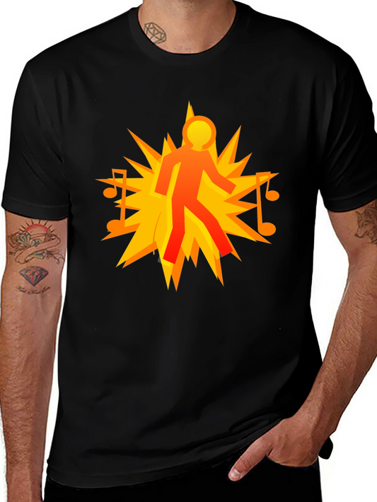 Music Man Explosion Graphic T-Shirt