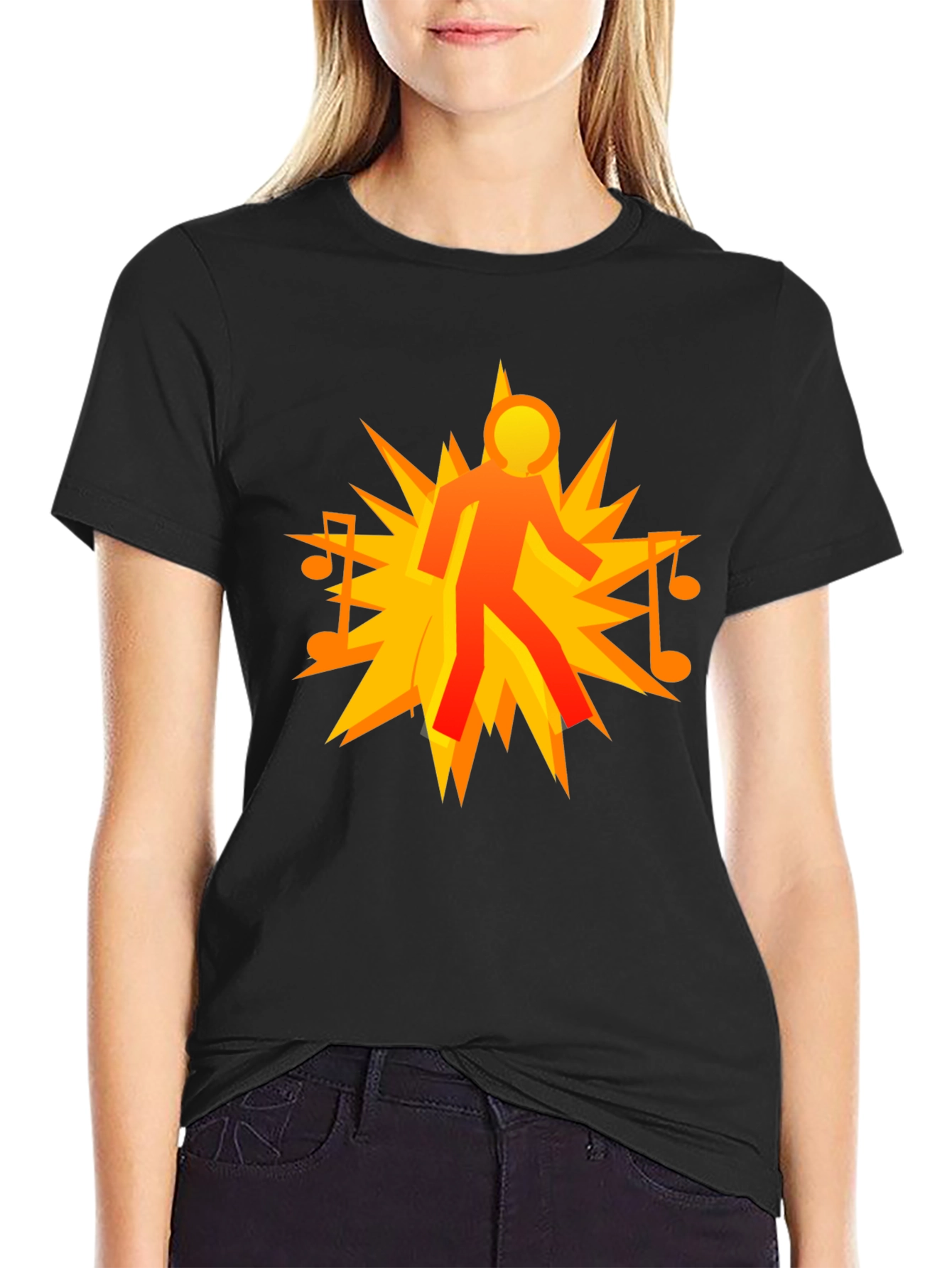 Music Man Explosion Graphic T-Shirt