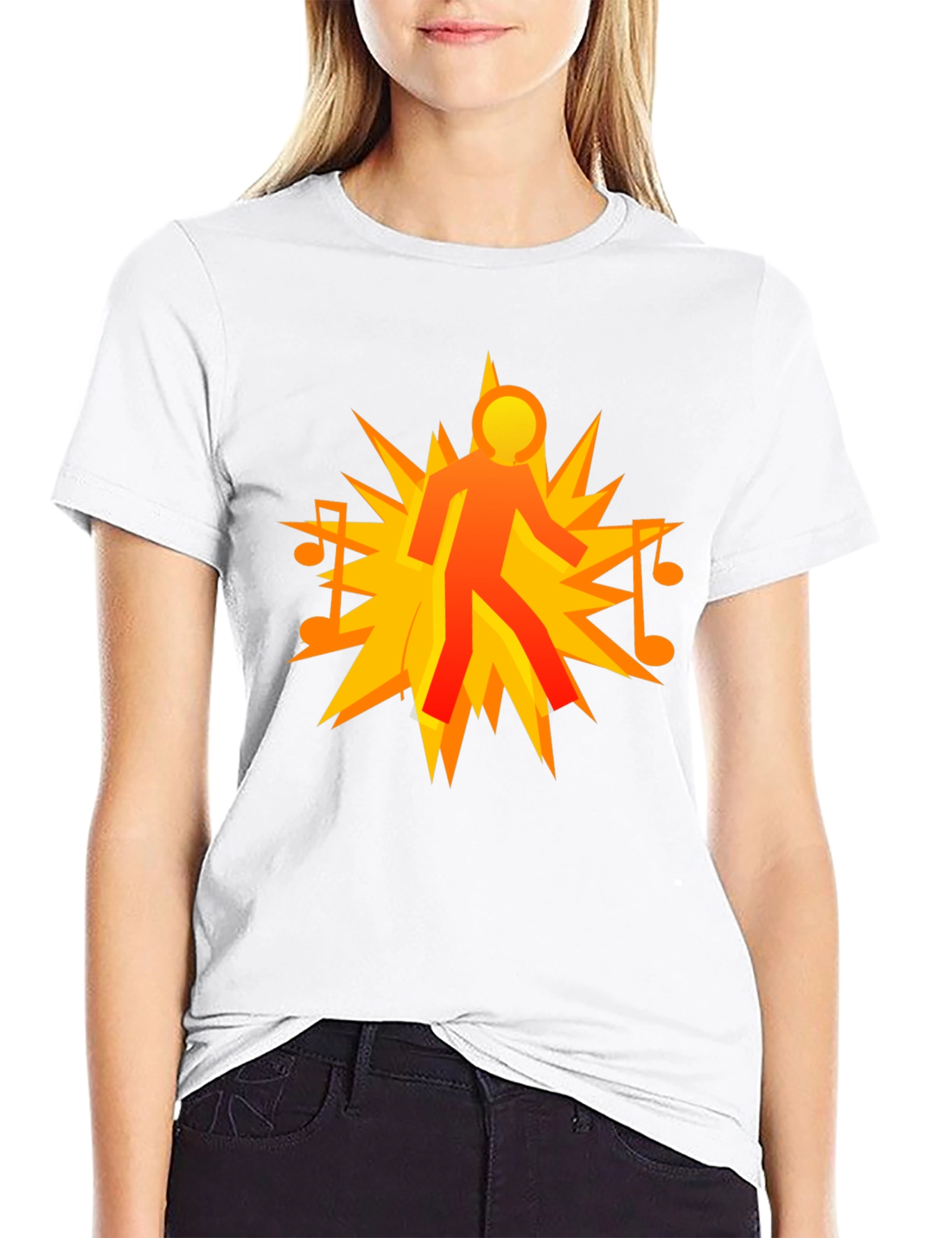 Music Man Explosion Graphic T-Shirt