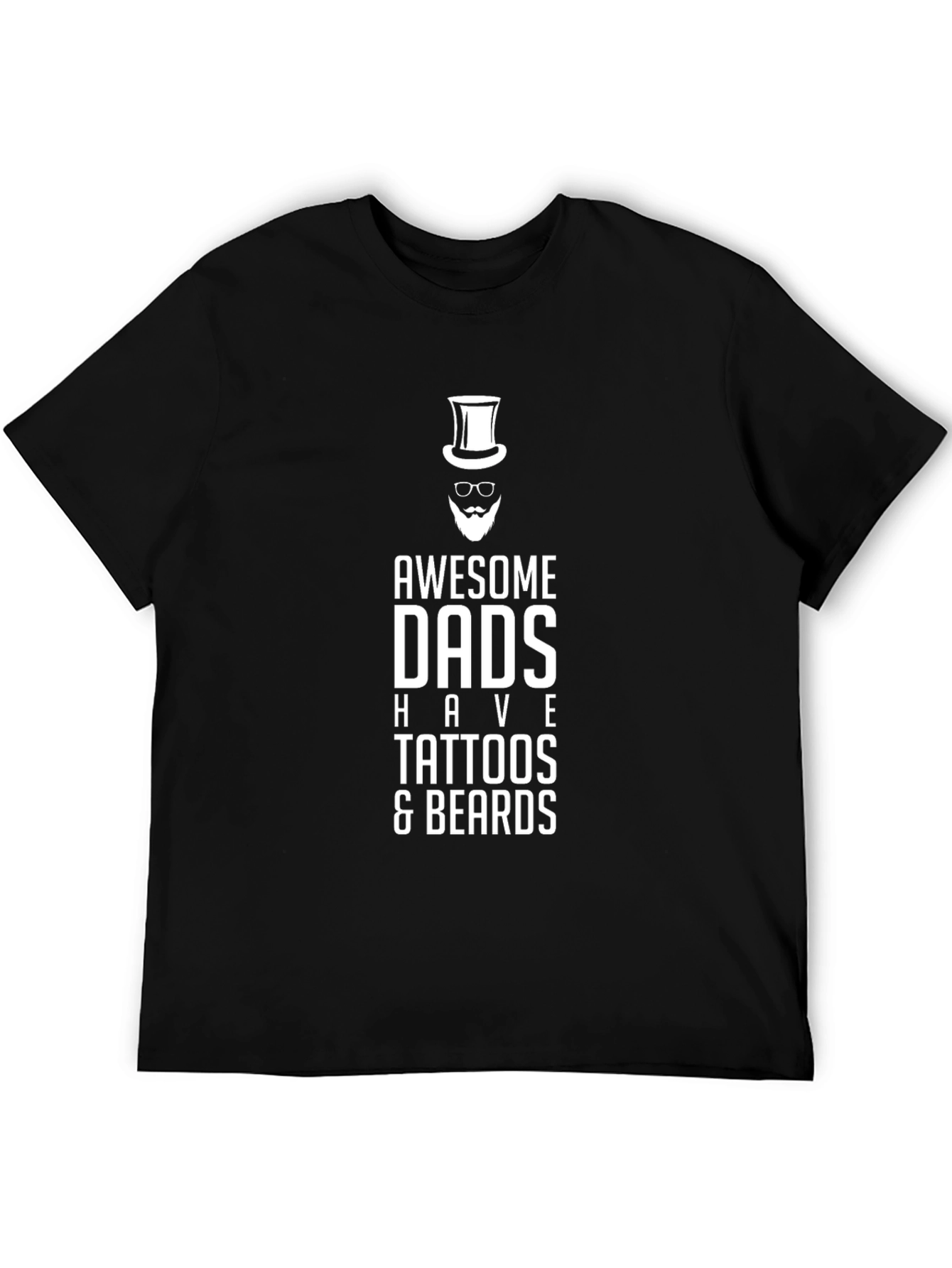 Awesome Dads Tattoos & Beards Graphic Tee