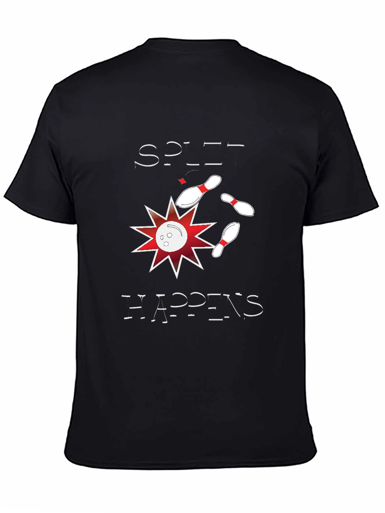 Split Happens Graphic Tee - Bowling Design