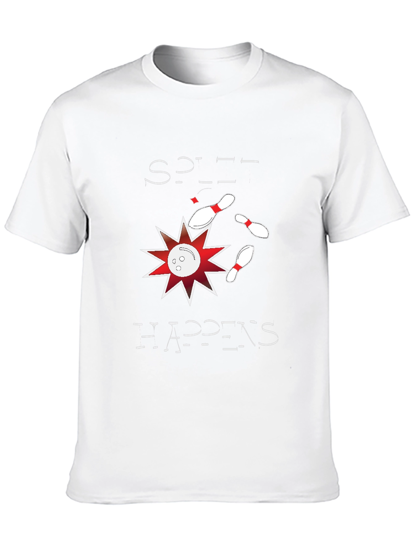 Split Happens Graphic Tee - Bowling Design