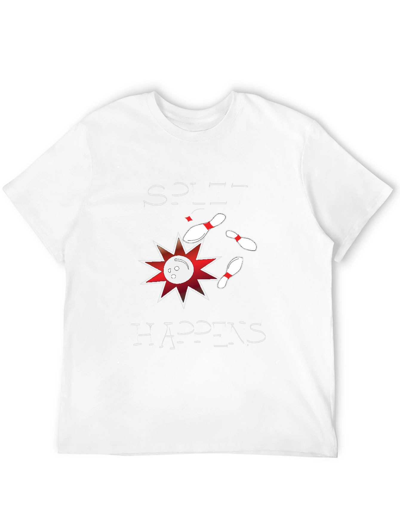 Split Happens Graphic Tee - Bowling Design