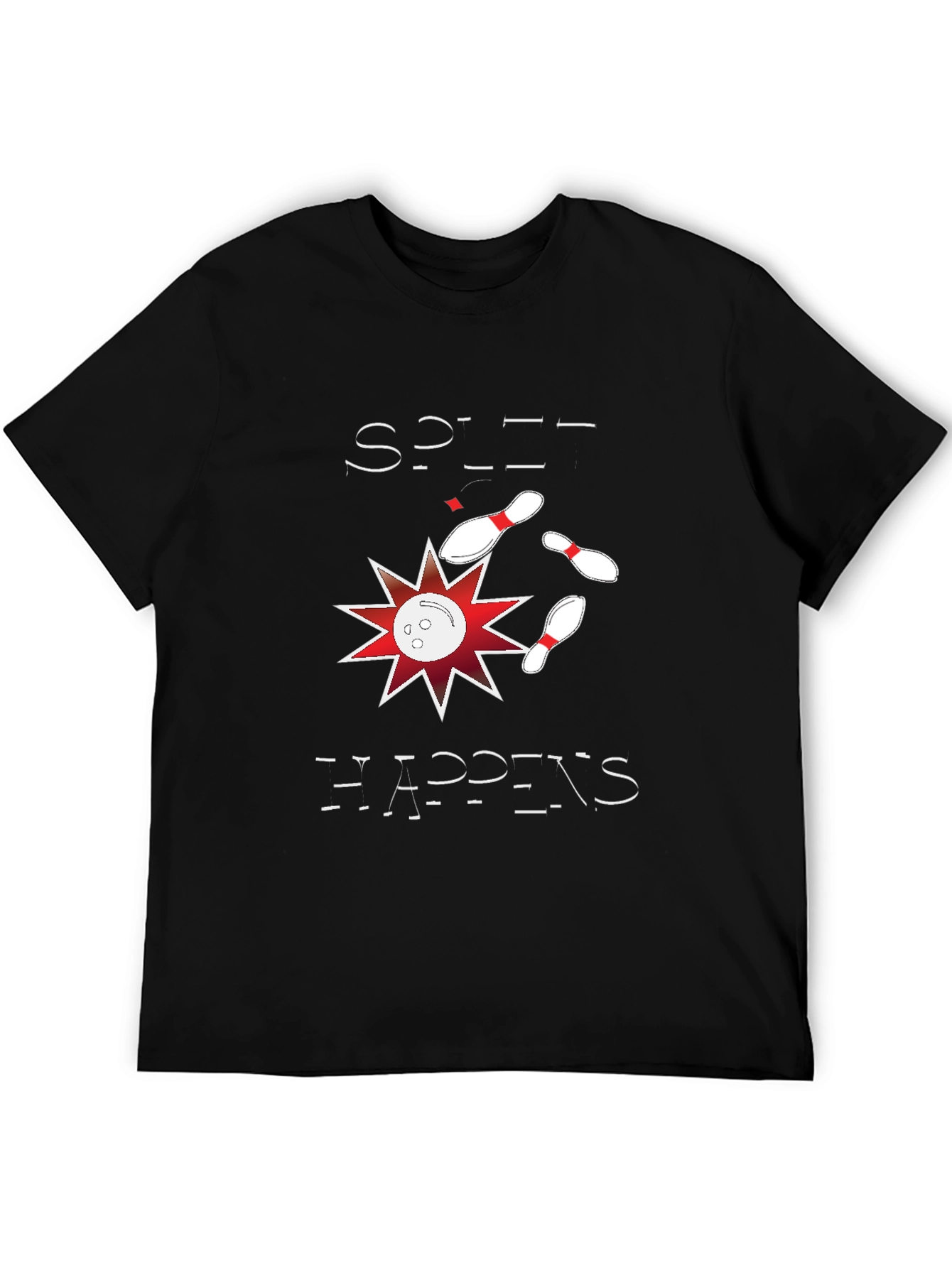 Split Happens Graphic Tee - Bowling Design