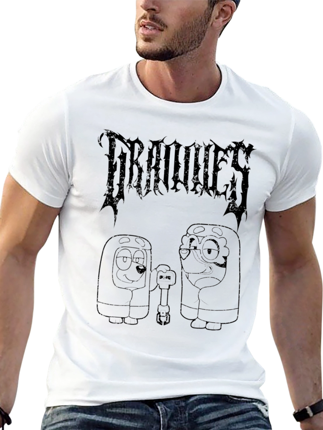 Groovies Black Graphic Tee