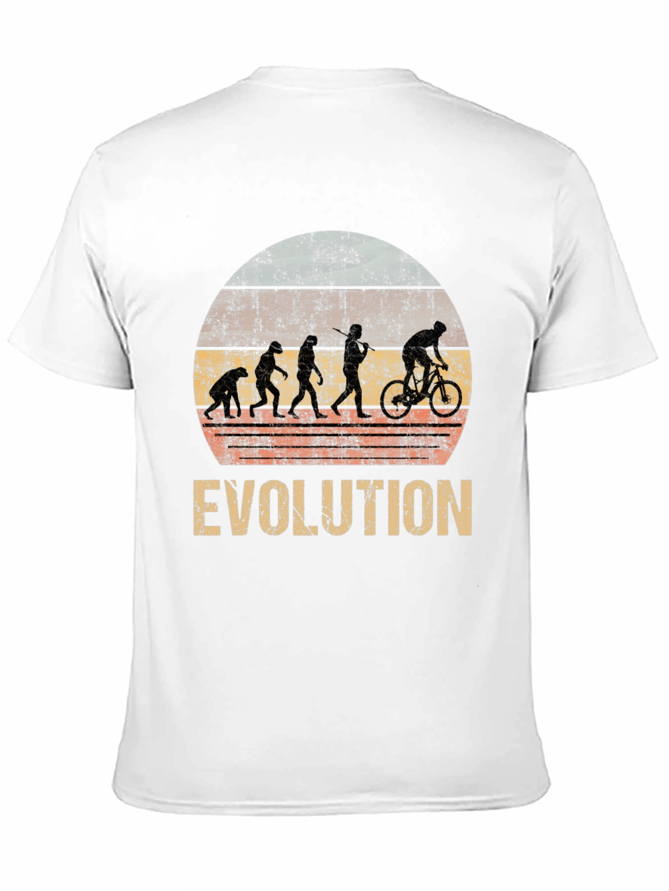 Evolution Biking T-Shirt - Distressed Graphic Tee