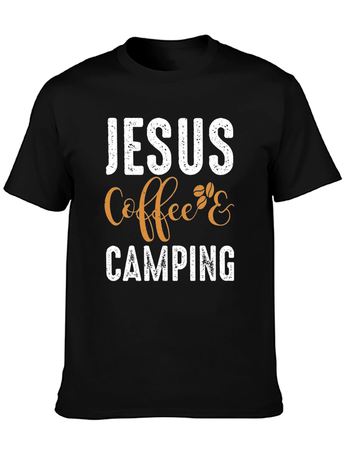 Jesus Coffee Camping T-Shirt - Christian Outdoor Apparel