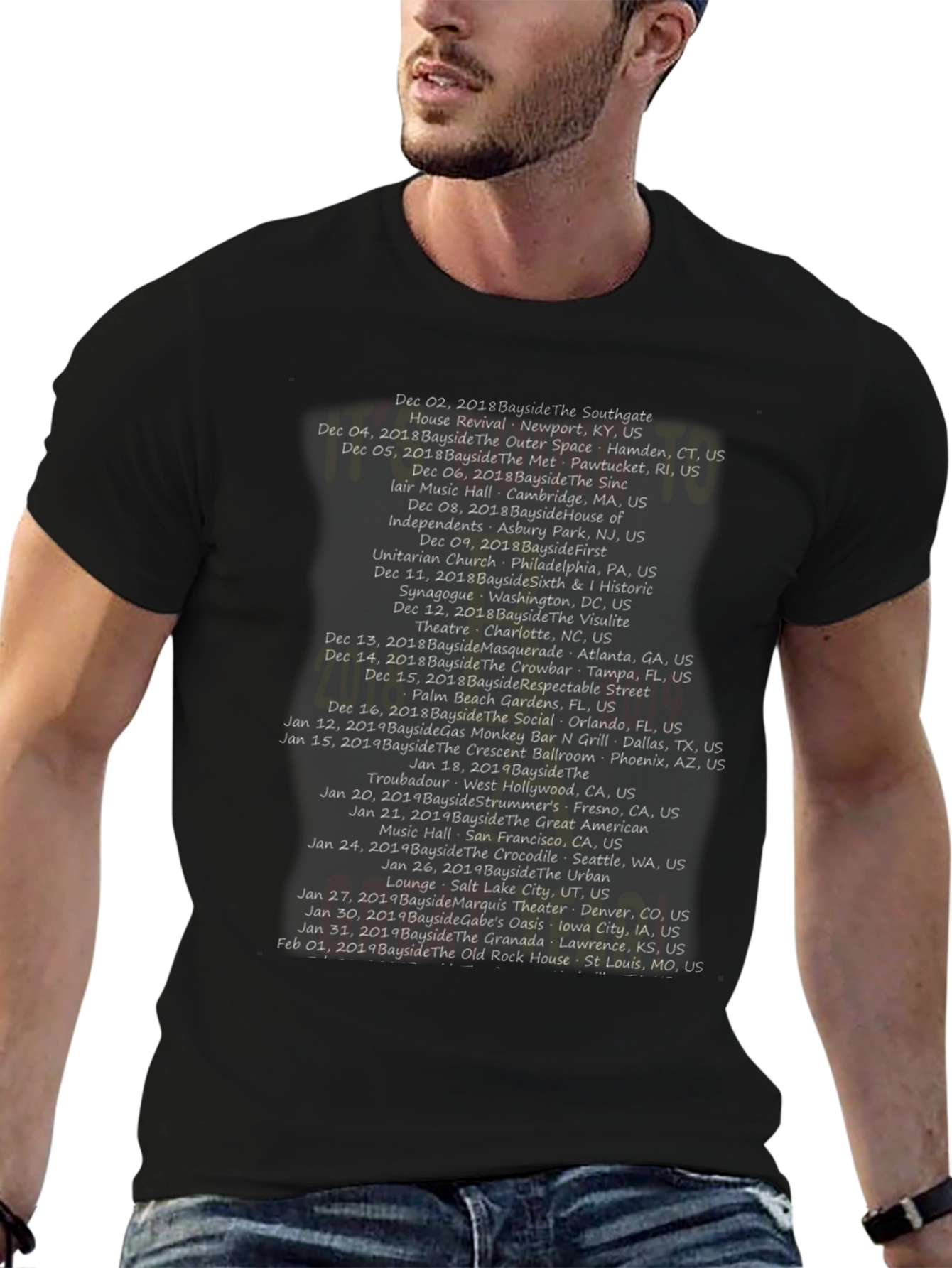 Bayside Concert Tour T-Shirt - 2018/2019 Tour Dates