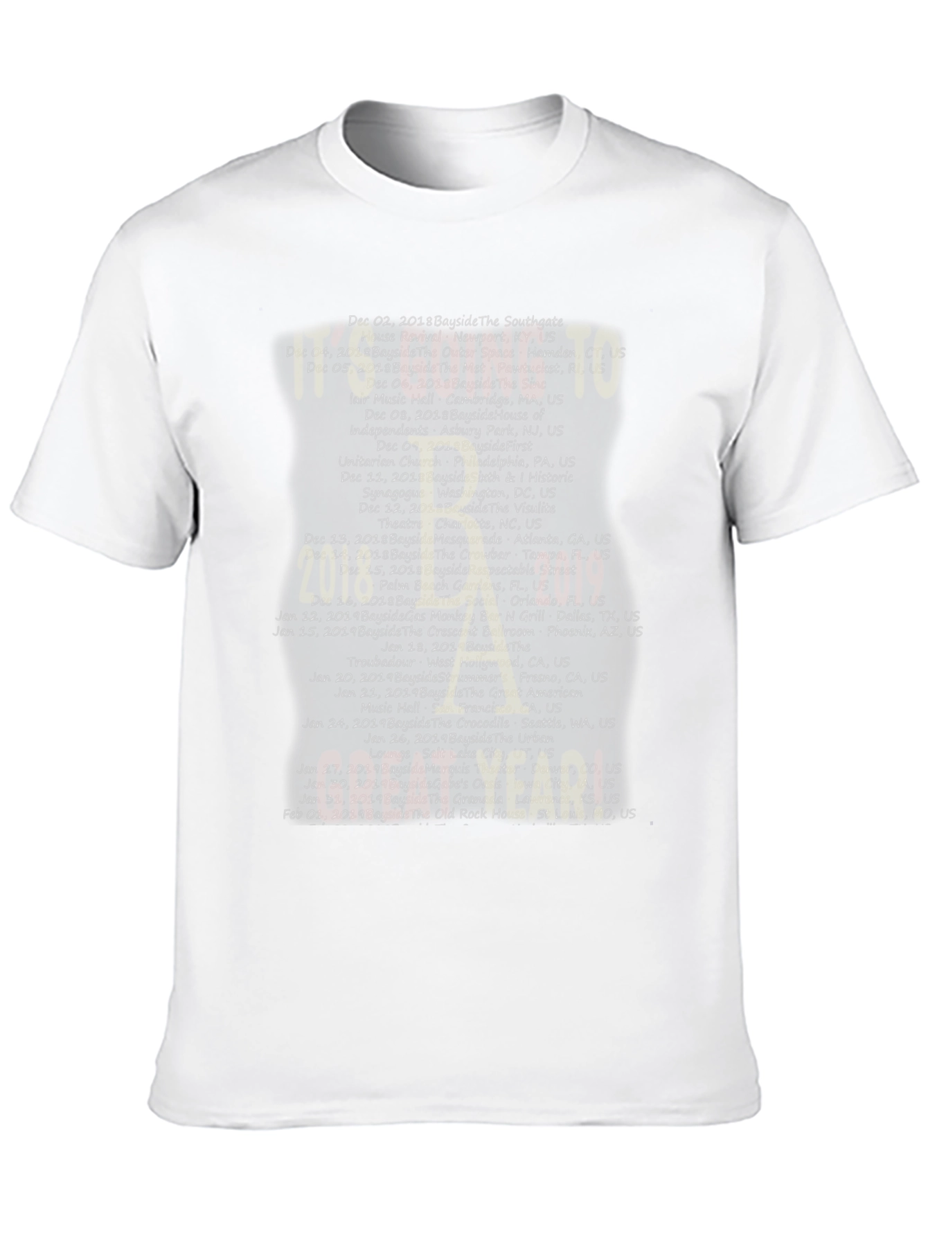 Bayside Concert Tour T-Shirt - 2018/2019 Tour Dates