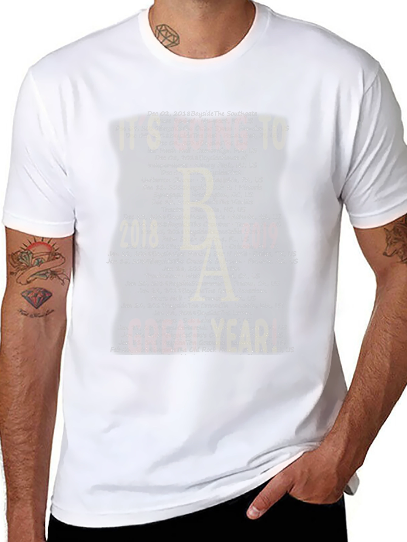 Bayside Concert Tour T-Shirt - 2018/2019 Tour Dates