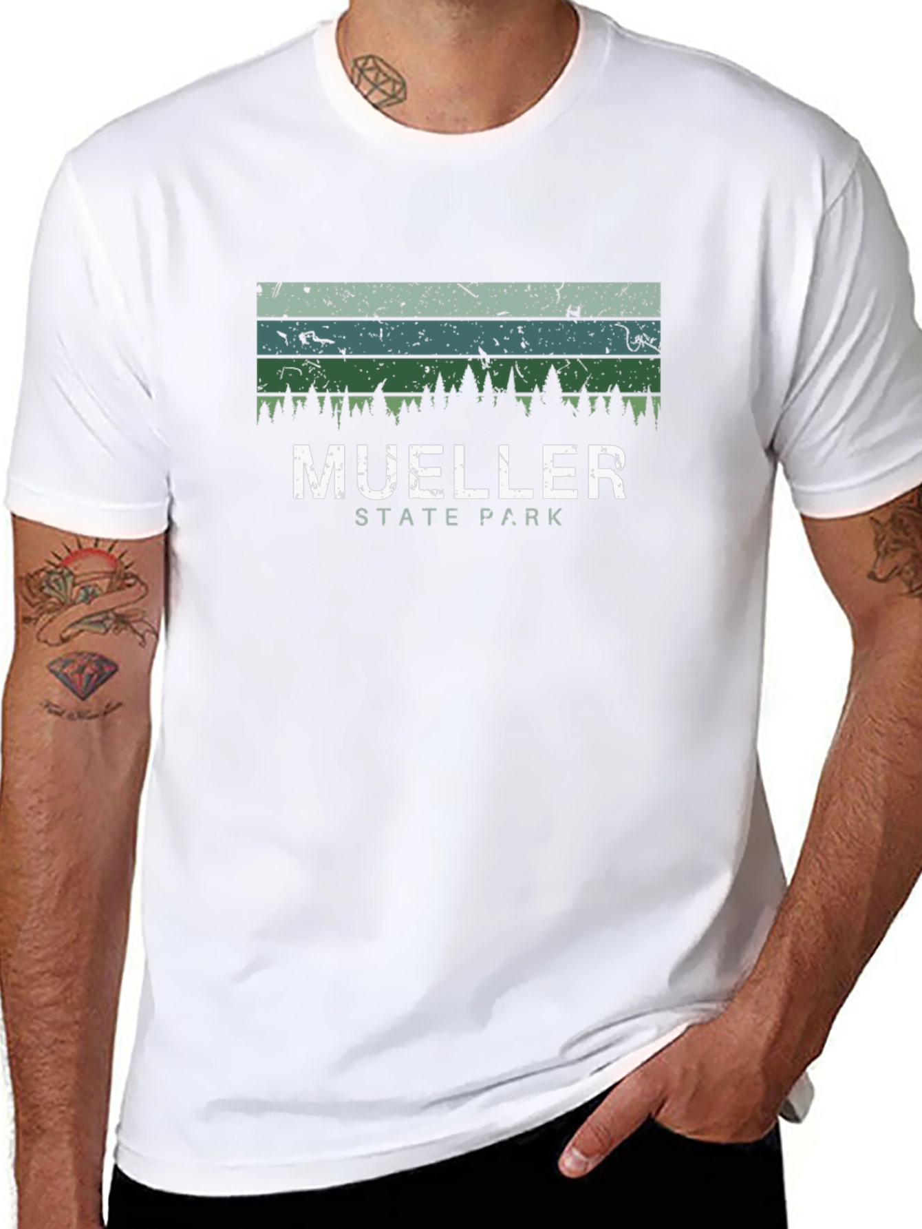 Mueller State Park Tee - Distressed Graphic Print