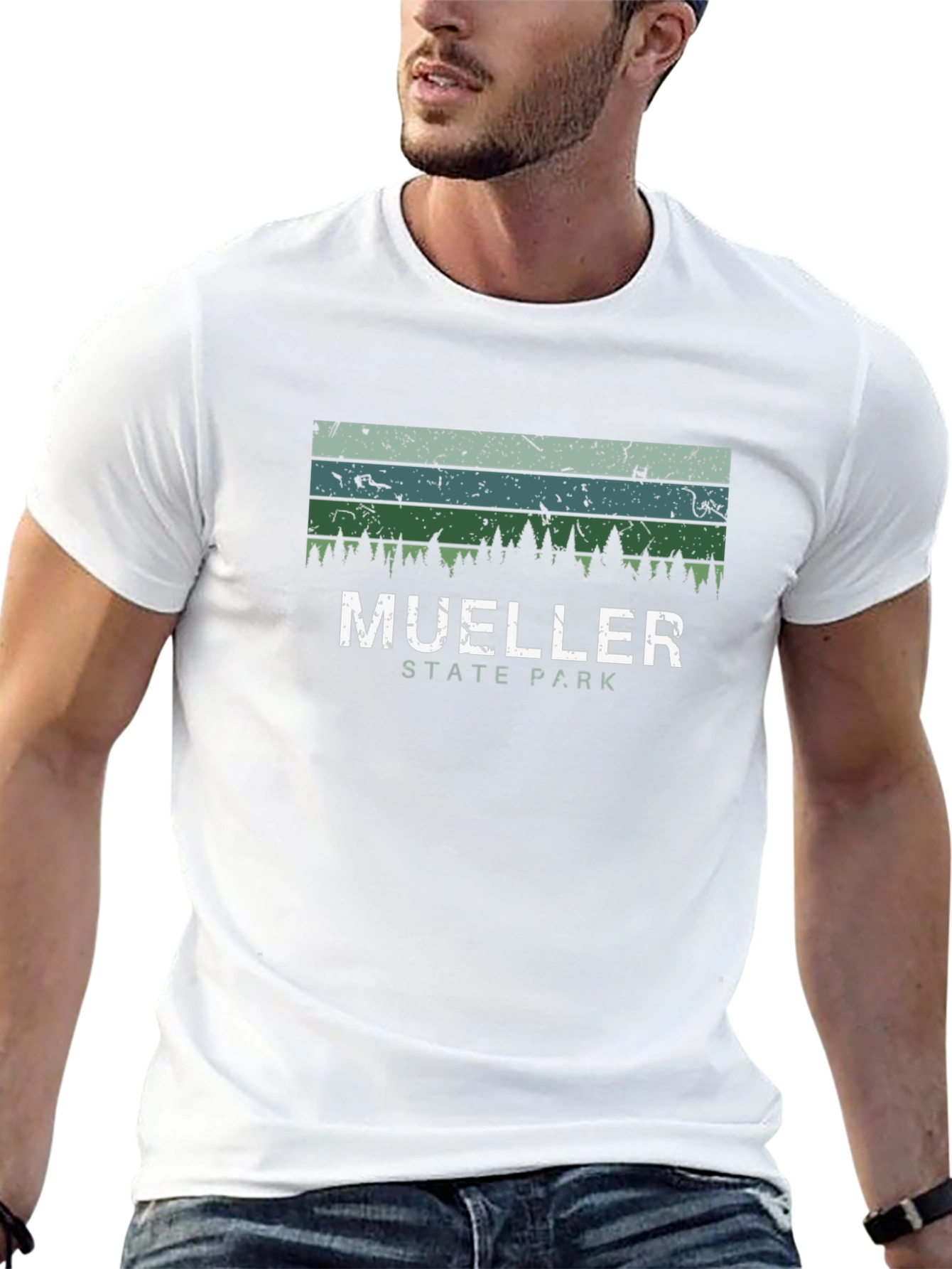 Mueller State Park Tee - Distressed Graphic Print