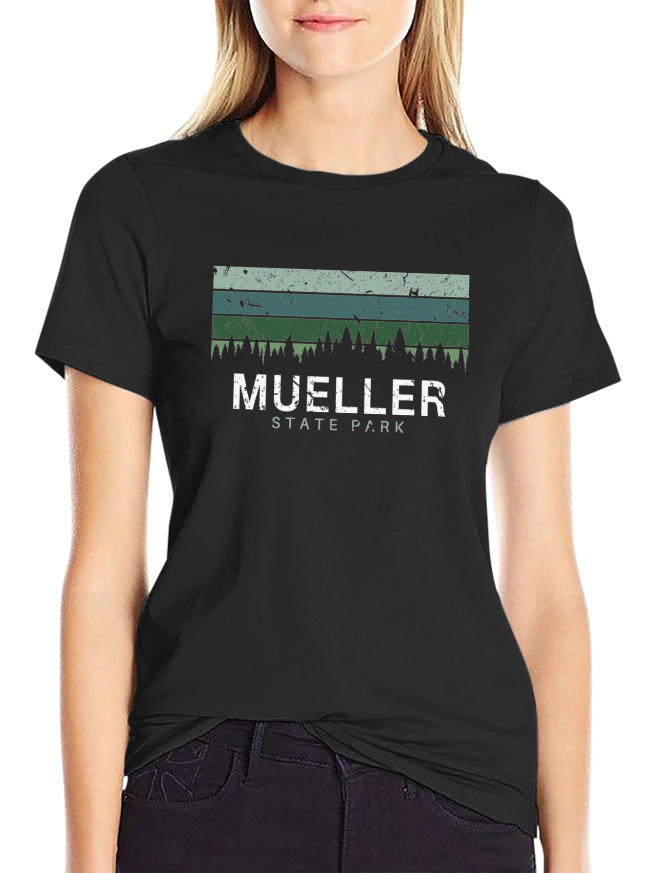 Mueller State Park Tee - Distressed Graphic Print