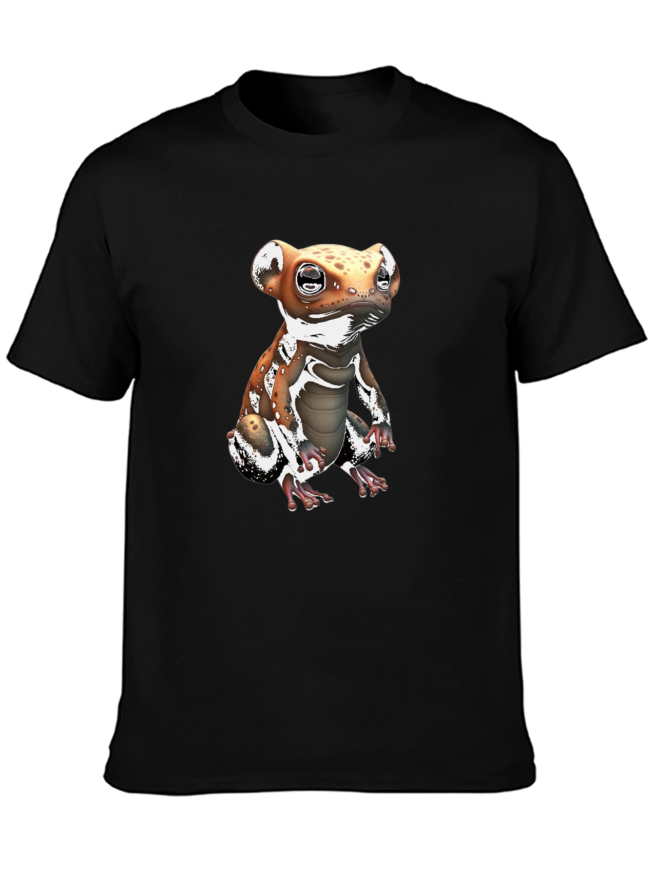 Cute Frog Graphic Tee - Stylish Black T-Shirt