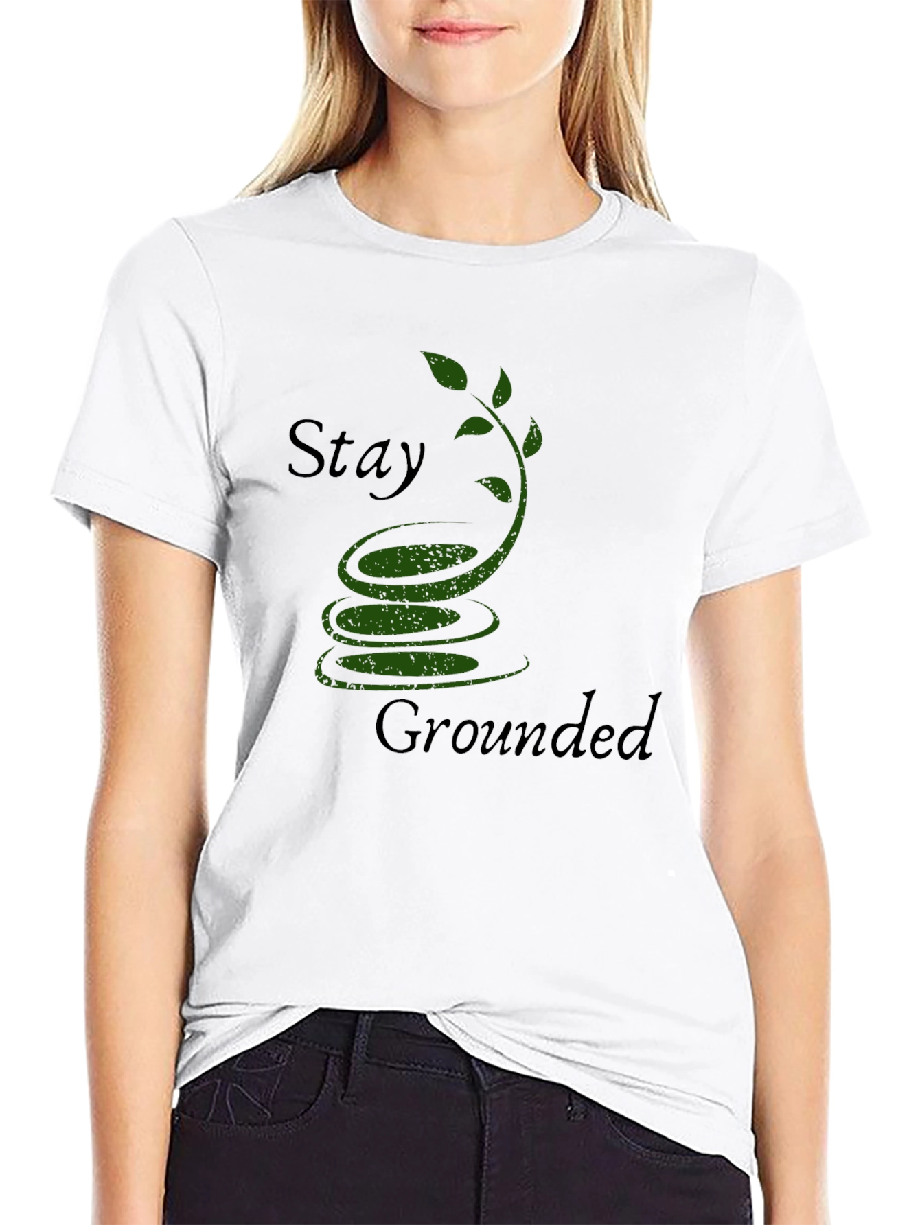 Stay Grounded Graphic Tee - Mens Black T-Shirt