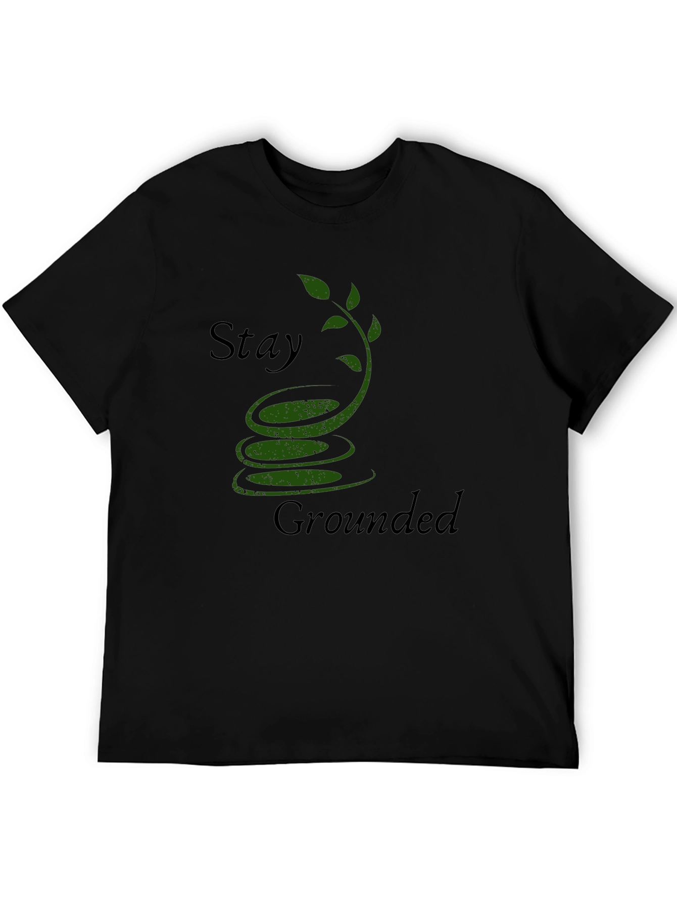 Stay Grounded Graphic Tee - Mens Black T-Shirt