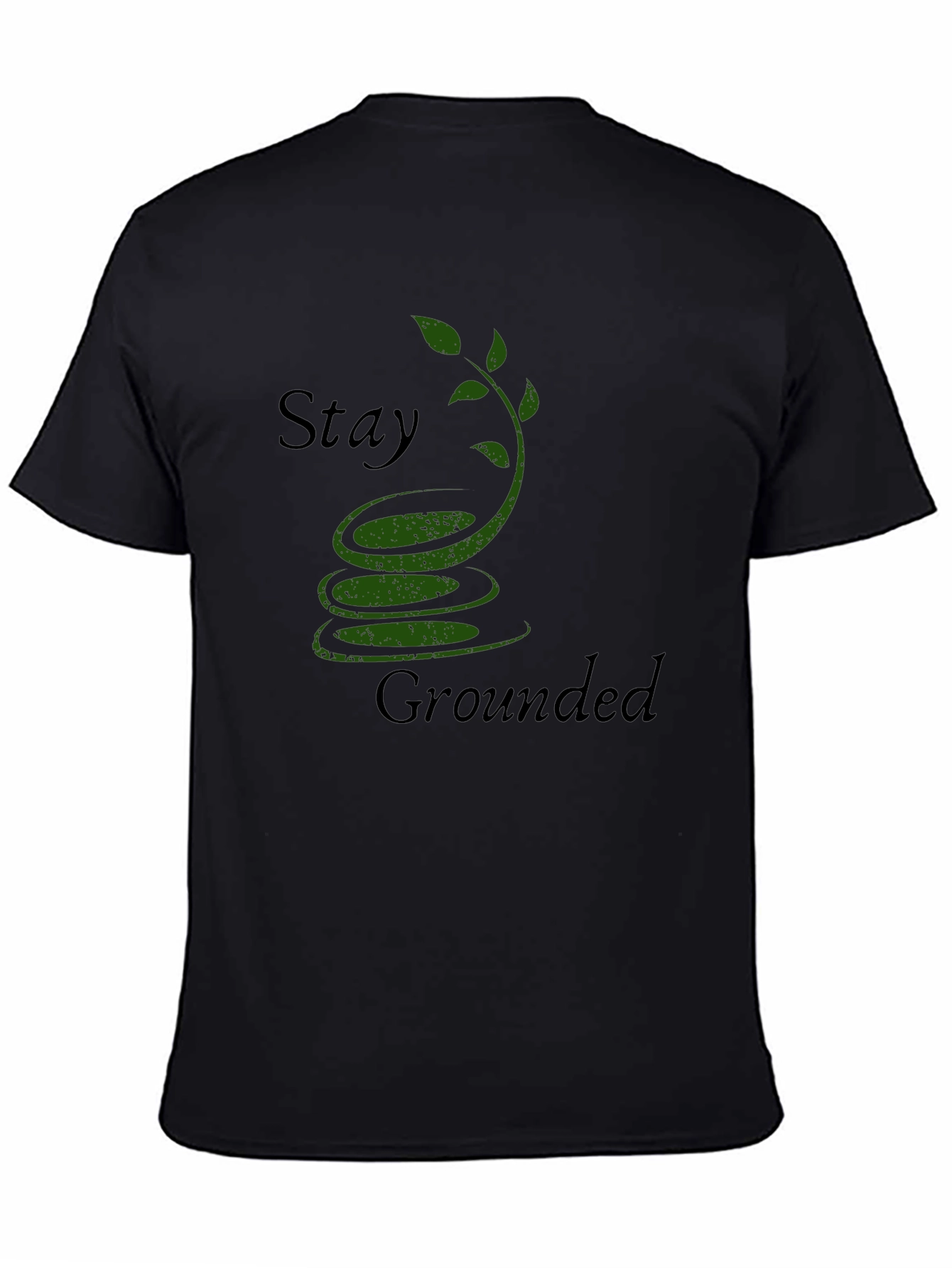 Stay Grounded Graphic Tee - Mens Black T-Shirt