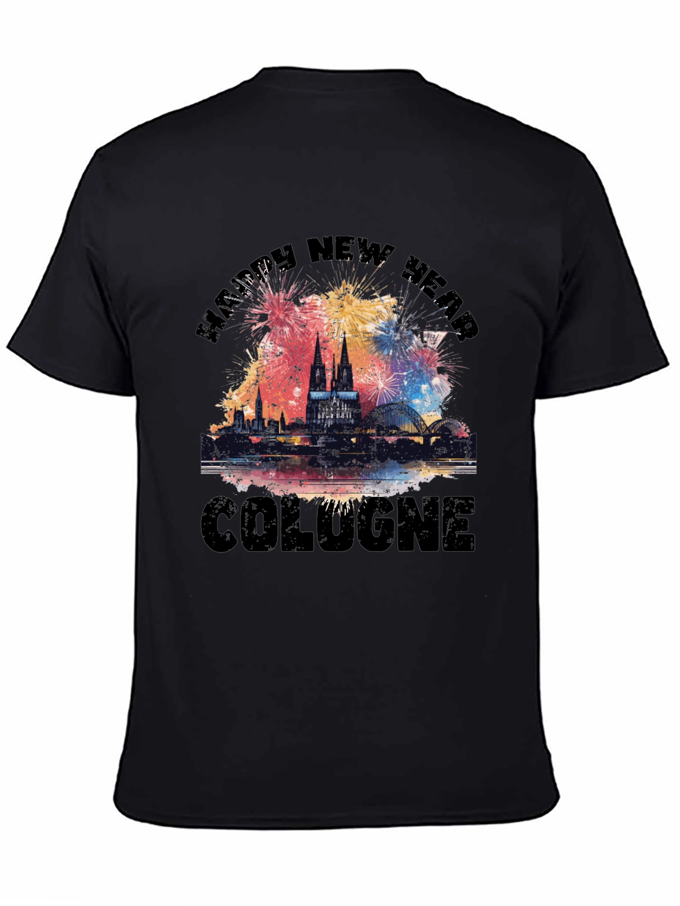 Happy New Year Cologne Graphic T-Shirt