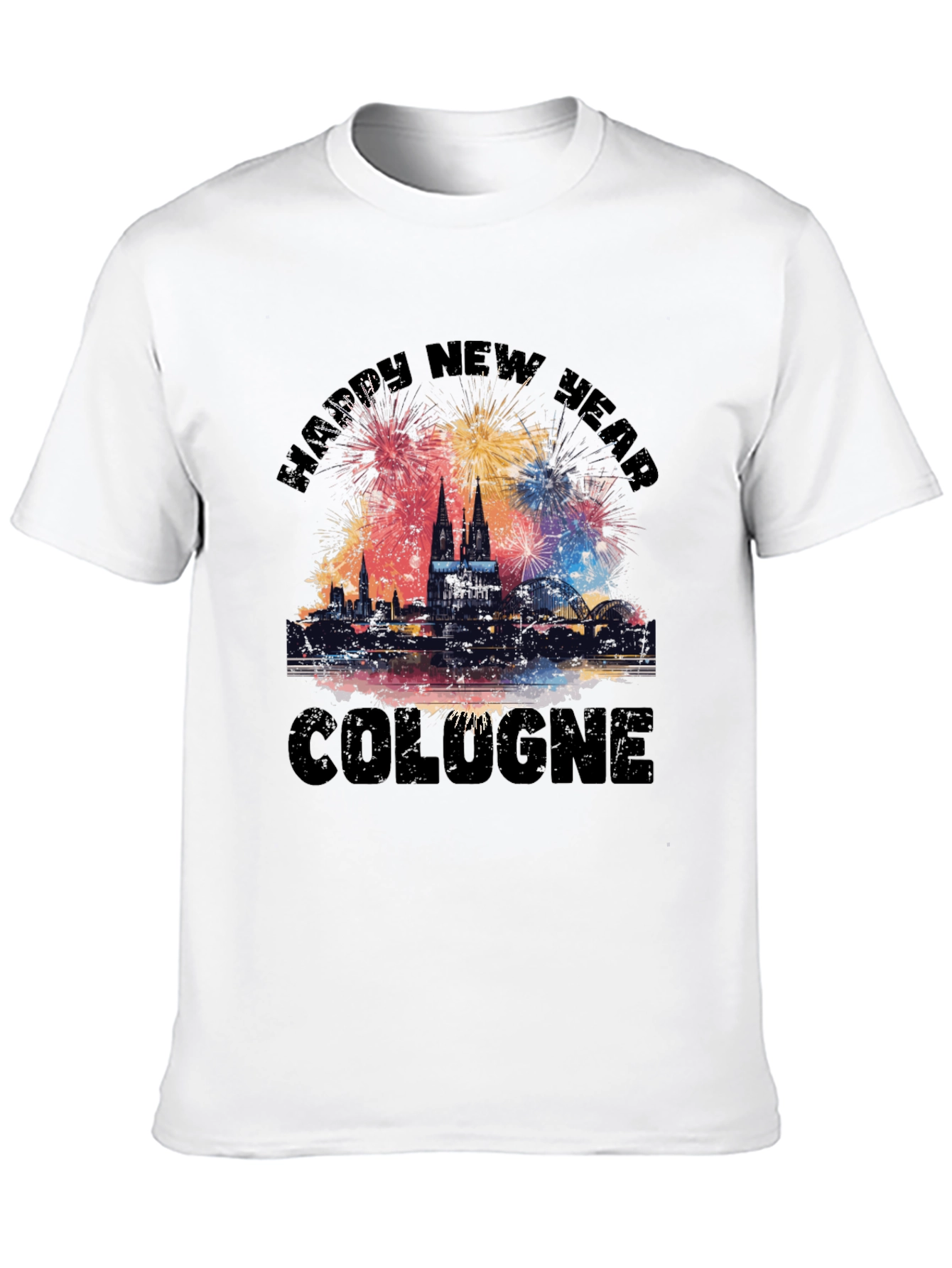 Happy New Year Cologne Graphic T-Shirt