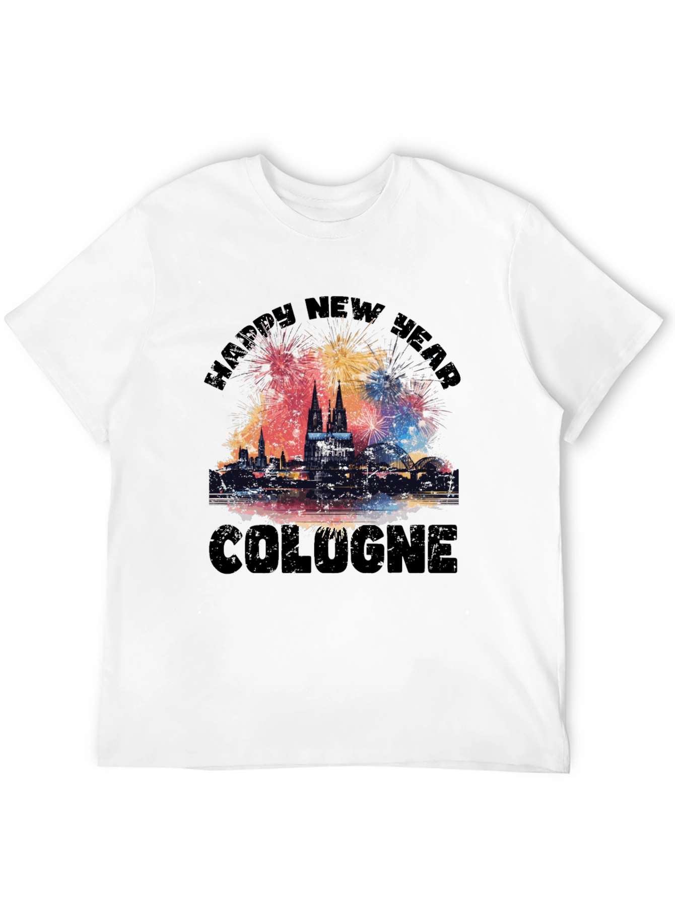 Happy New Year Cologne Graphic T-Shirt