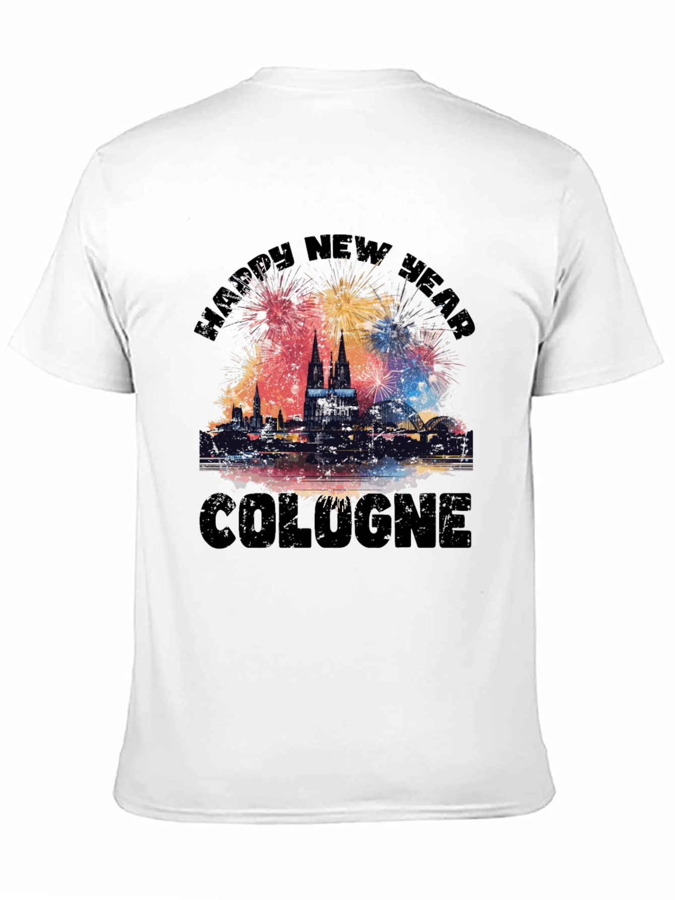 Happy New Year Cologne Graphic T-Shirt