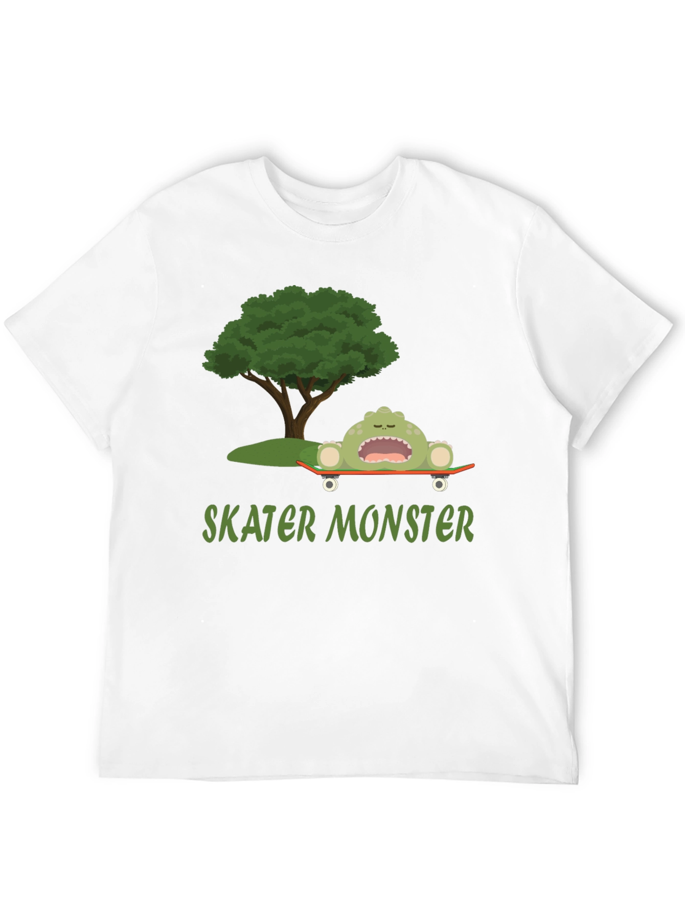 Skater Monster Graphic T-Shirt - Fun and Unique Design