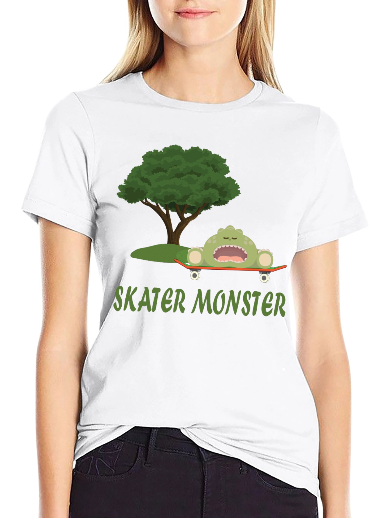 Skater Monster Graphic T-Shirt - Fun and Unique Design