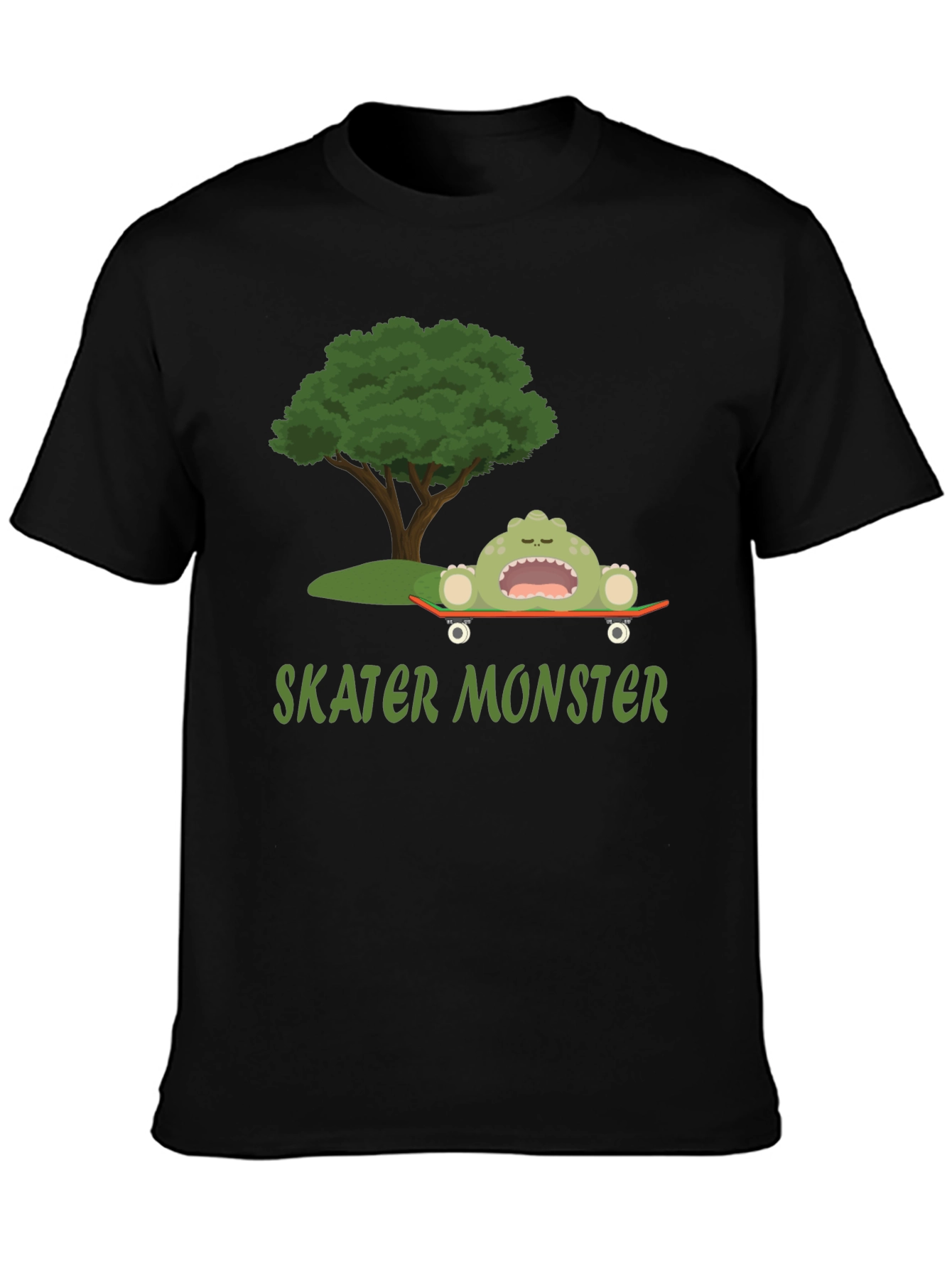 Skater Monster Graphic T-Shirt - Fun and Unique Design