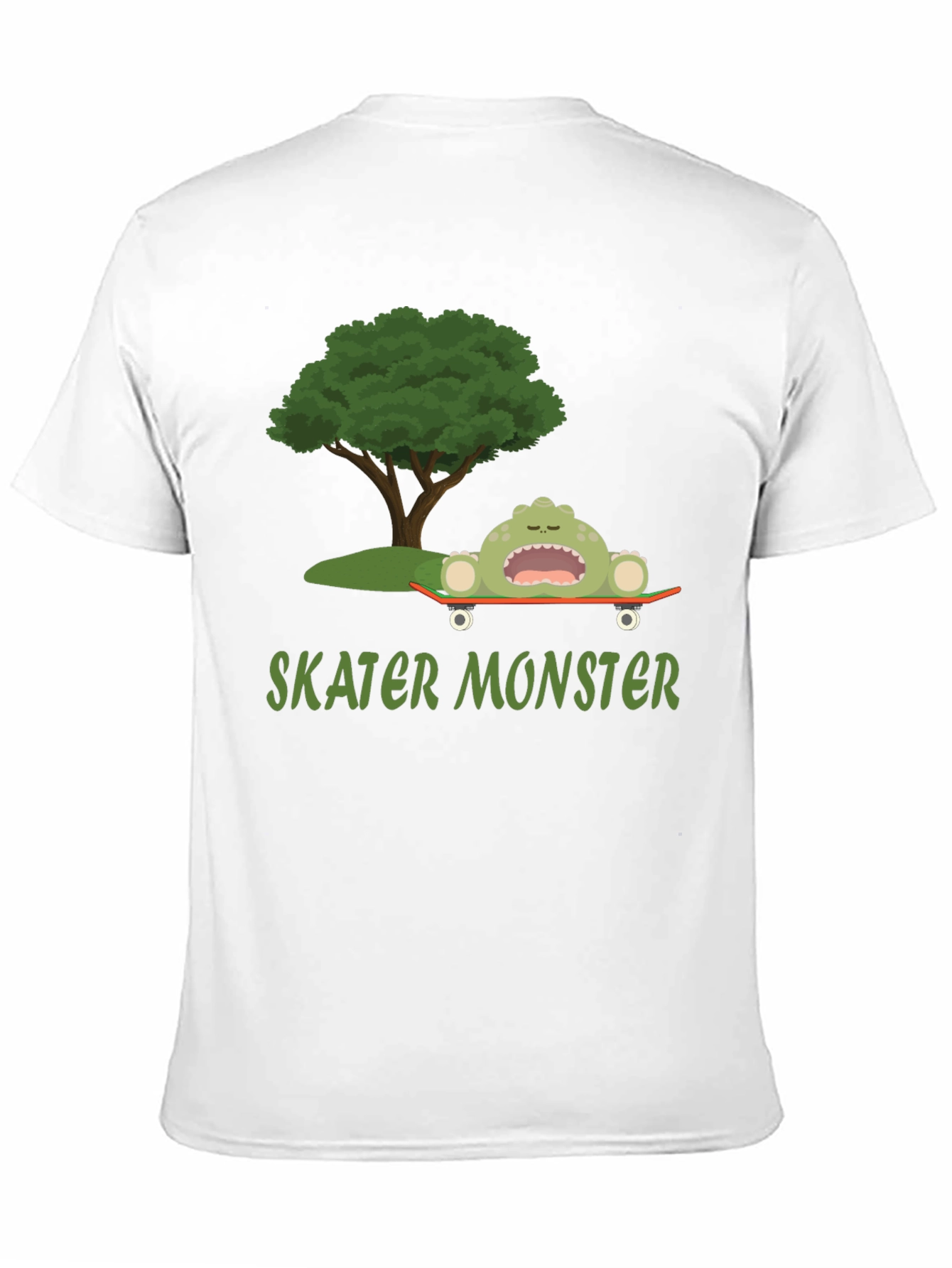 Skater Monster Graphic T-Shirt - Fun and Unique Design