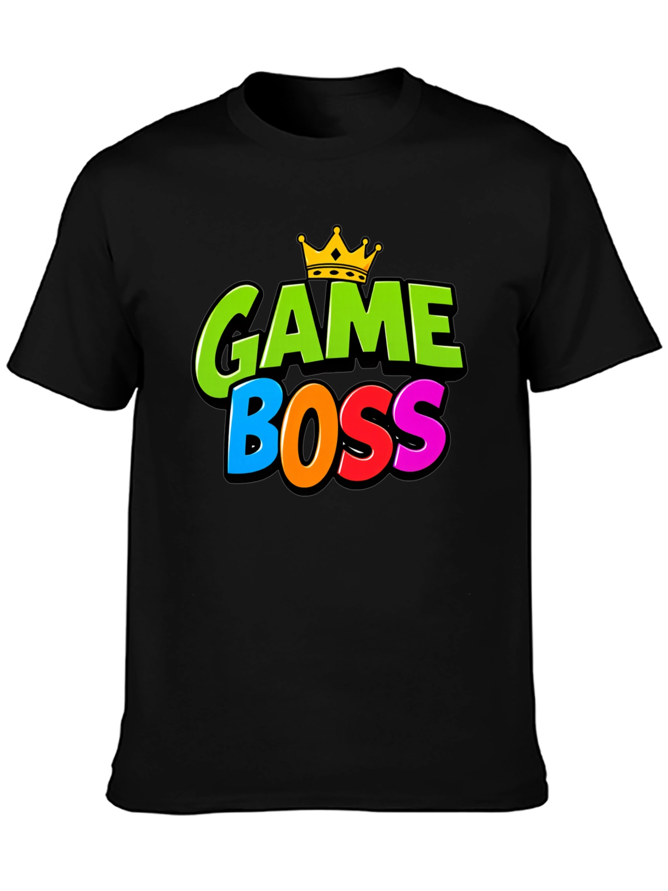 Game Boss T-Shirt - Gamer Tee with Crown Design