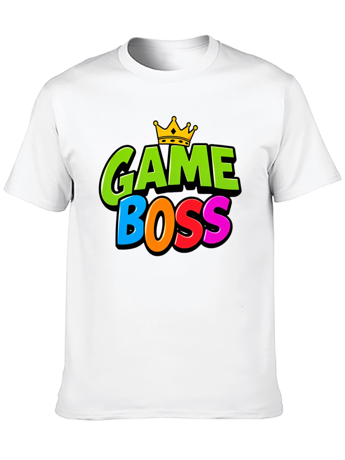 Game Boss T-Shirt - Gamer Tee with Crown Design