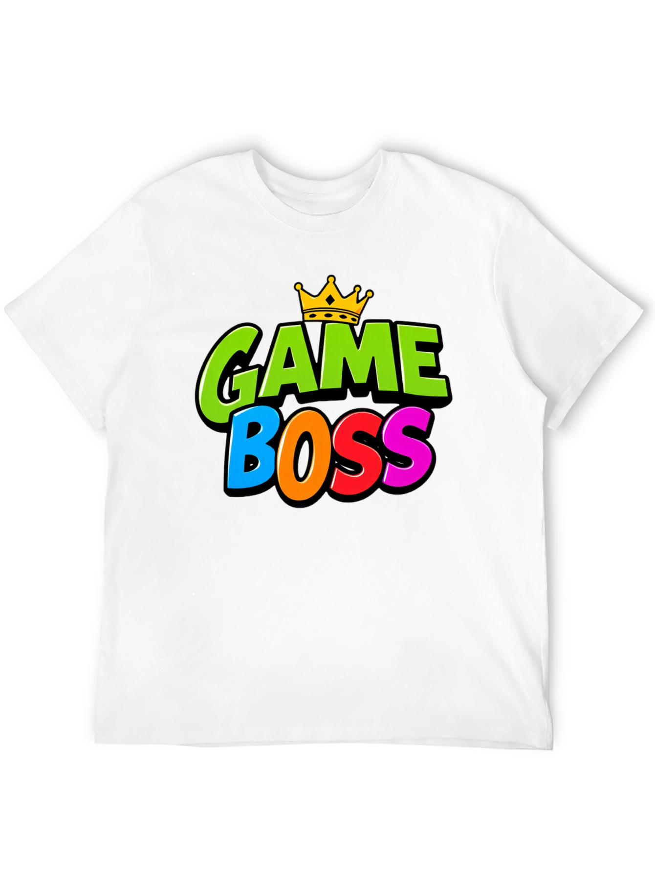 Game Boss T-Shirt - Gamer Tee with Crown Design