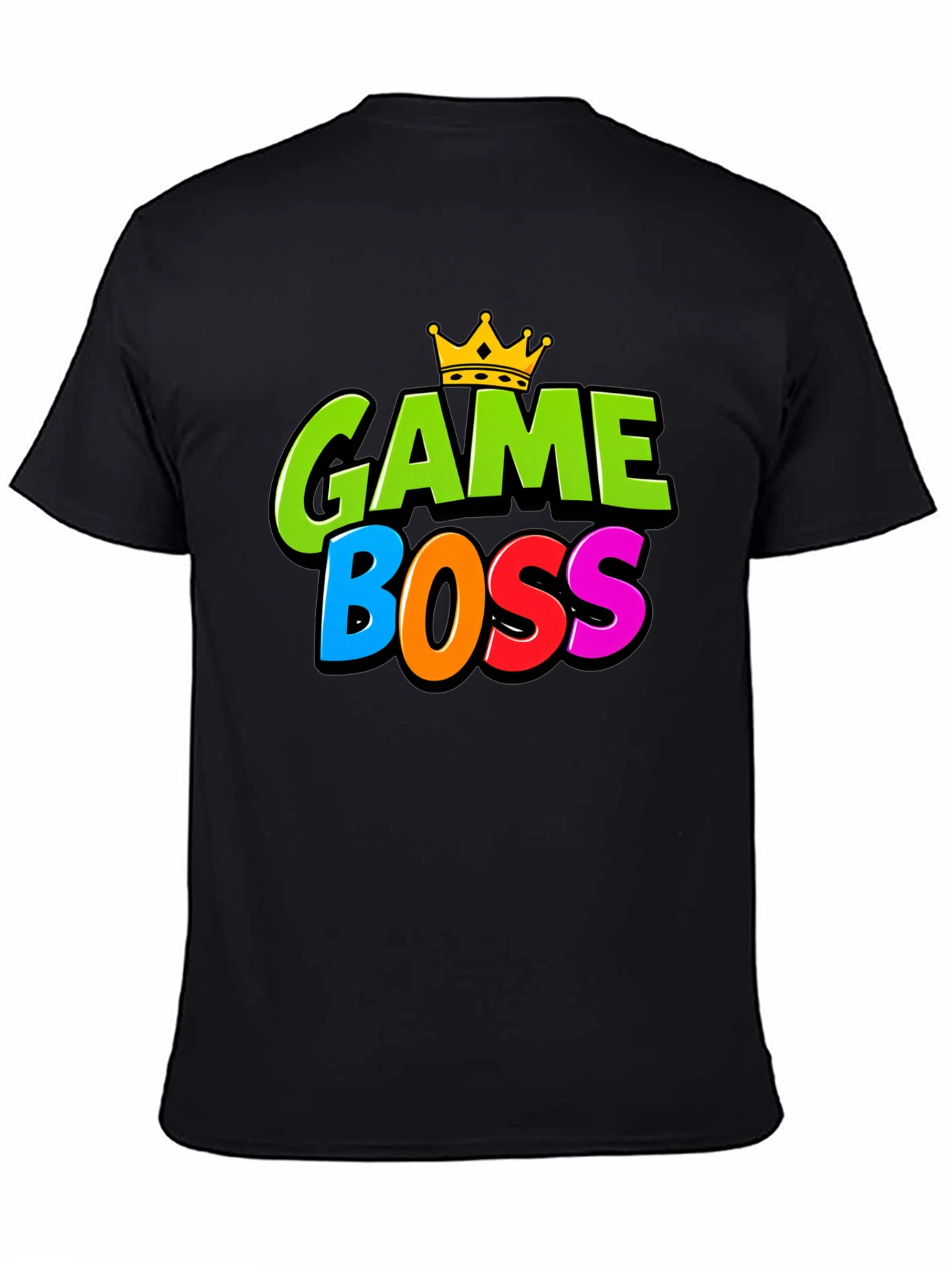 Game Boss T-Shirt - Gamer Tee with Crown Design