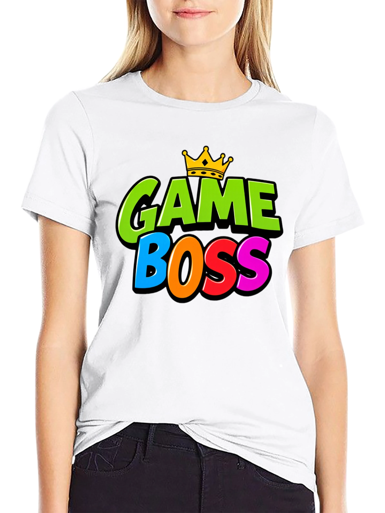 Game Boss T-Shirt - Gamer Tee with Crown Design