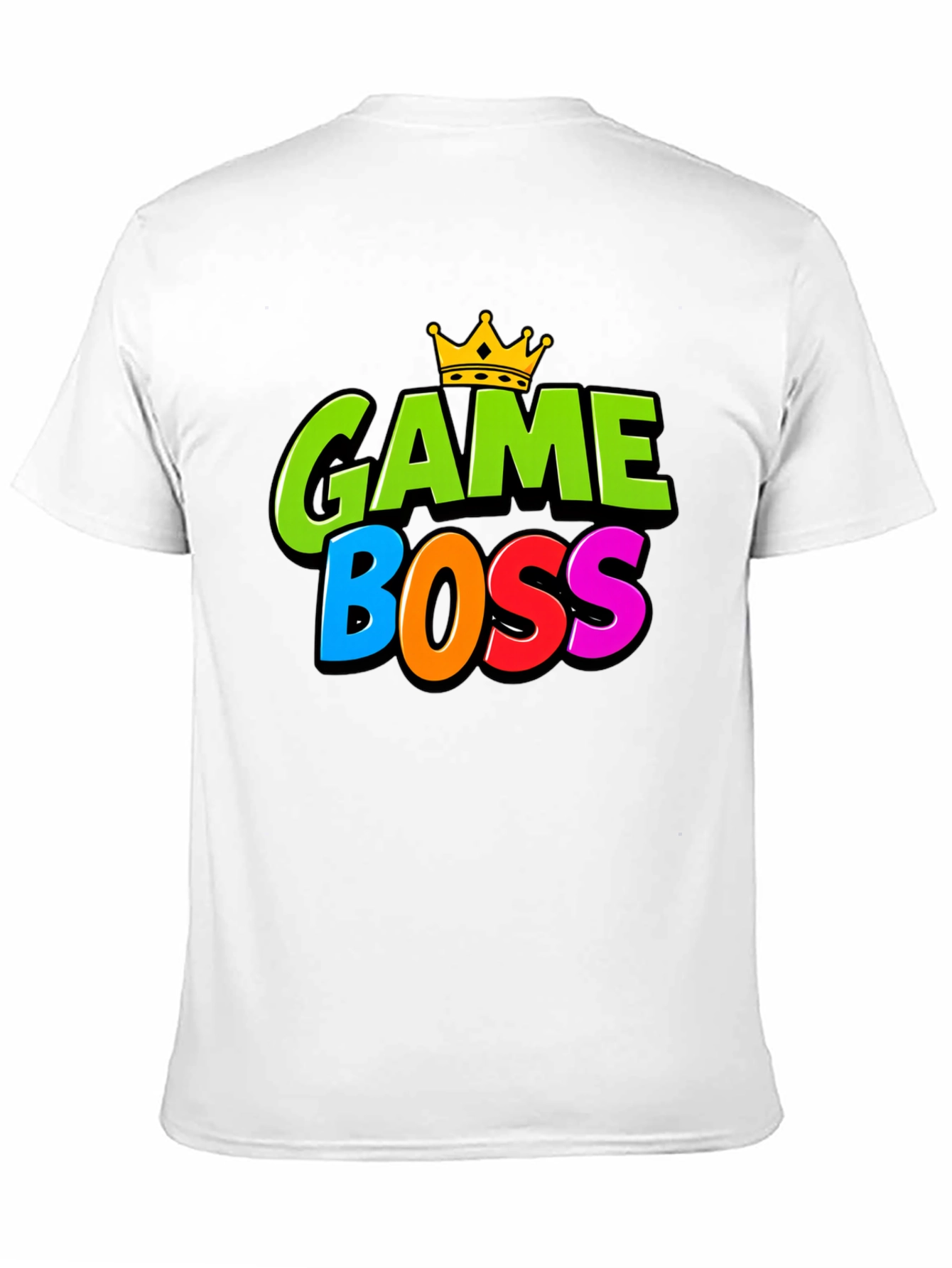 Game Boss T-Shirt - Gamer Tee with Crown Design