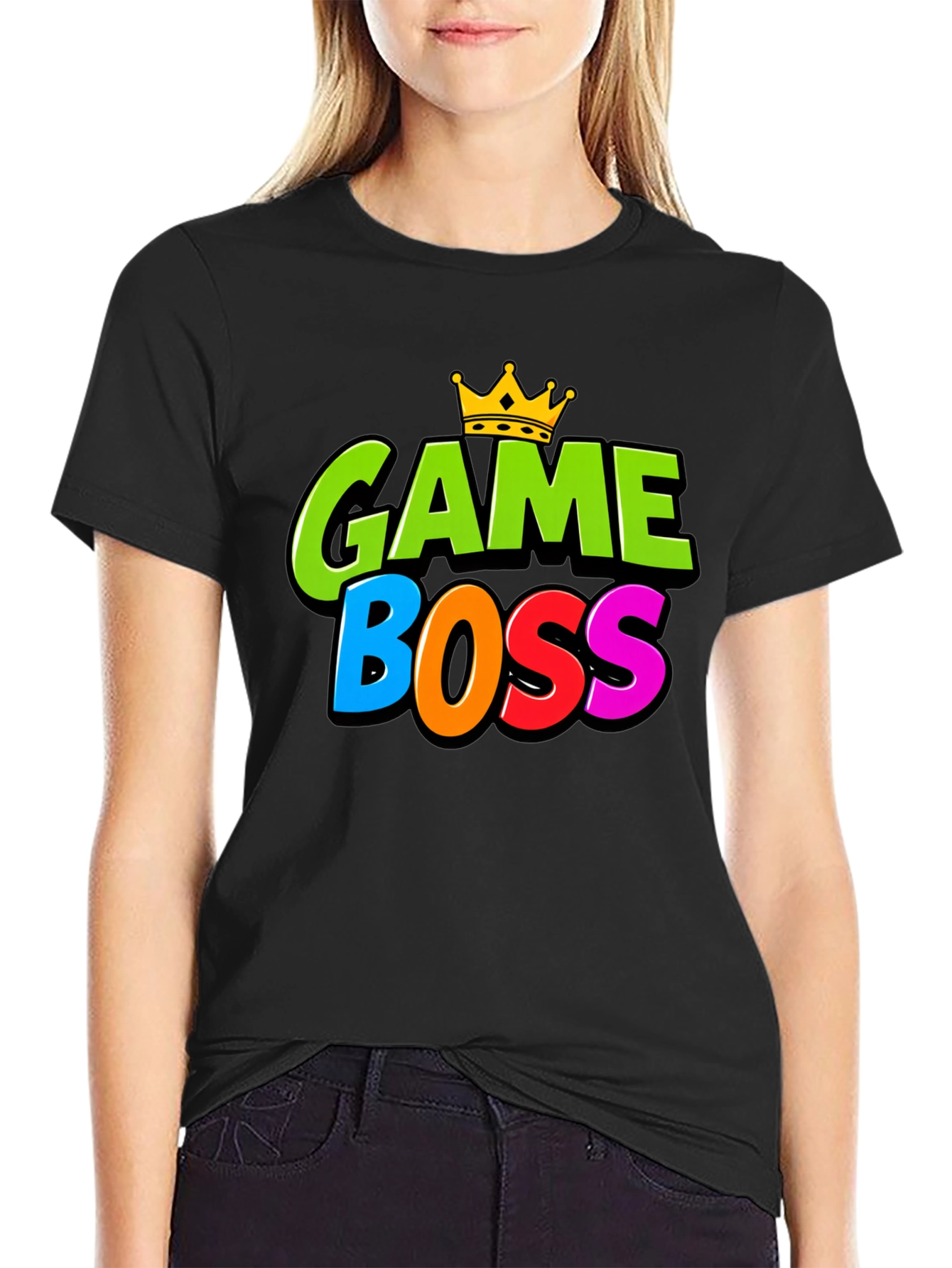 Game Boss T-Shirt - Gamer Tee with Crown Design