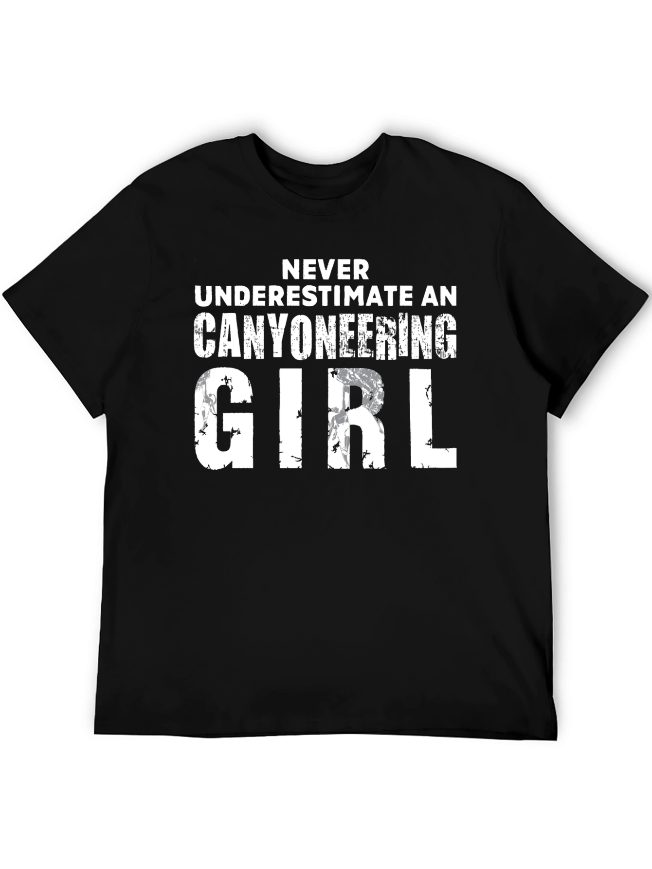 Canyoneering Girl Graphic Tee - Black T-Shirt