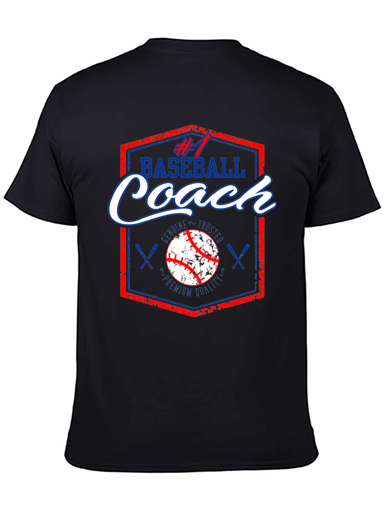 #1 Baseball Coach T-Shirt Premium Quality Genuine & Trusted