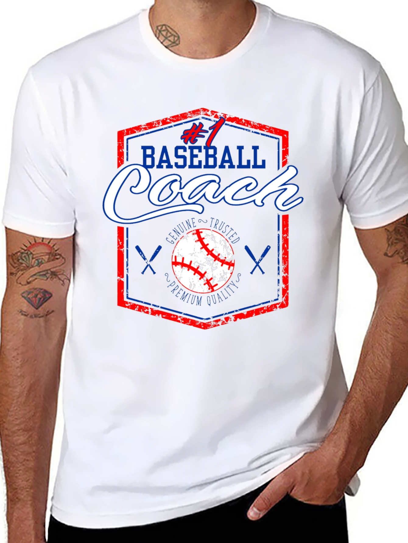 #1 Baseball Coach T-Shirt Premium Quality Genuine & Trusted