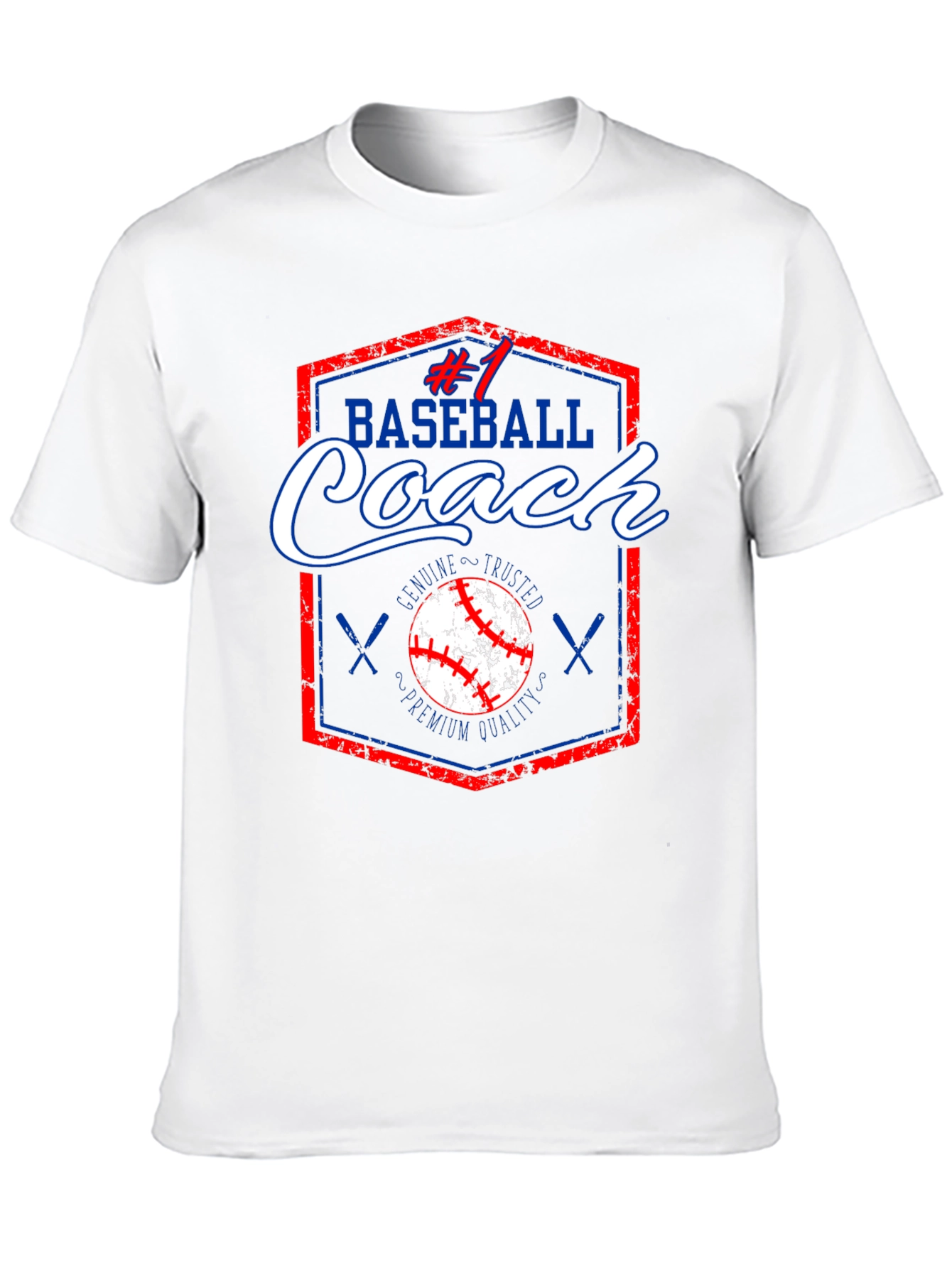 #1 Baseball Coach T-Shirt Premium Quality Genuine & Trusted