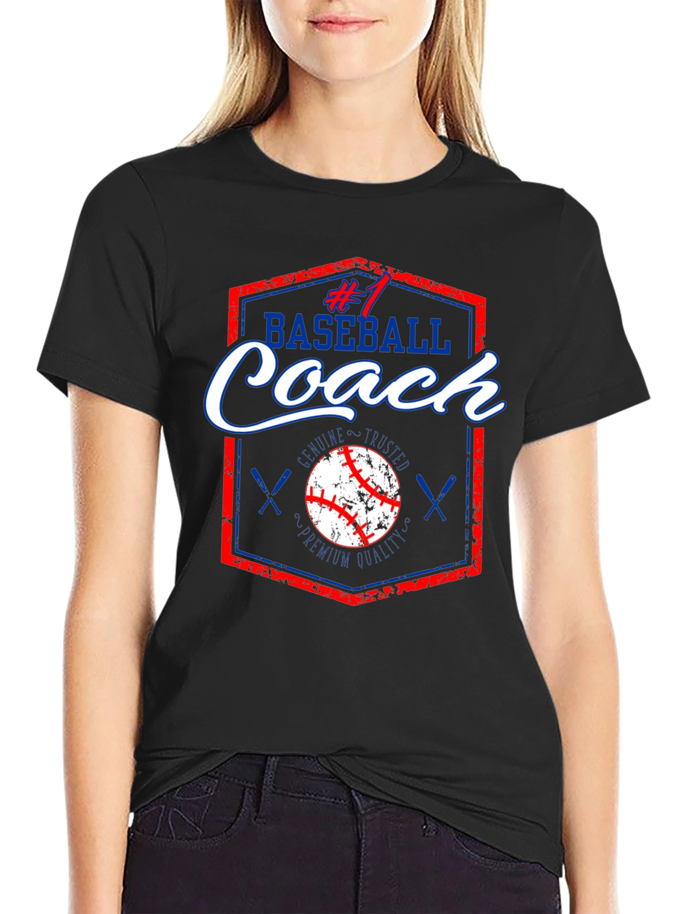 #1 Baseball Coach T-Shirt Premium Quality Genuine & Trusted