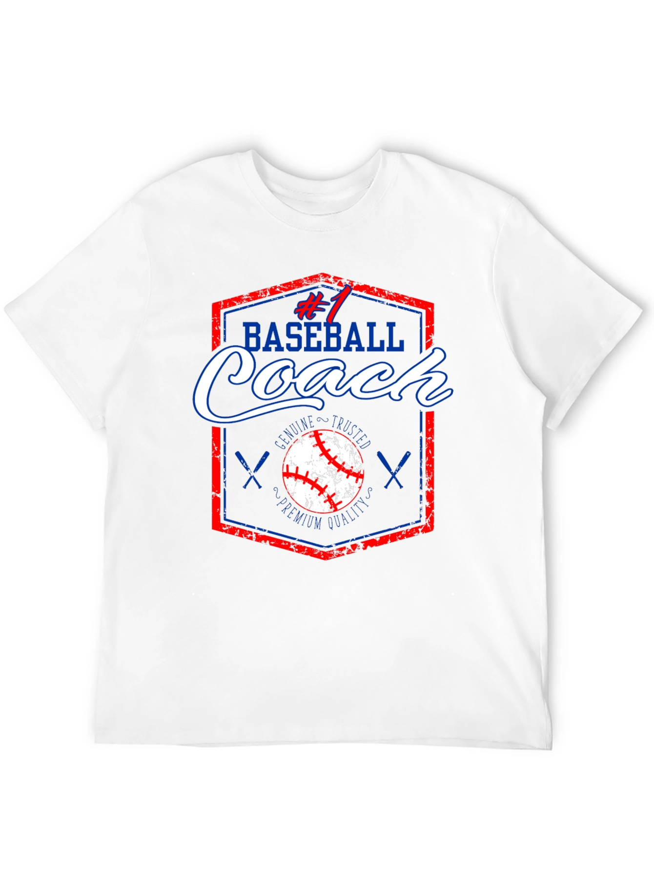 #1 Baseball Coach T-Shirt Premium Quality Genuine & Trusted